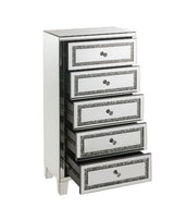 Noor - Cabinet - Mirrored & Faux Diamonds Inlay