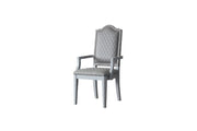 House Marchese - Arm Chair Set of 2) - Two Tone Gray Fabric & Pearl Gray