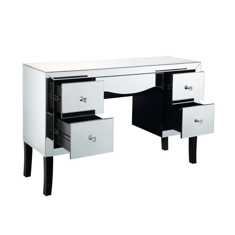 ACME Ratana - Vanity Desk - Mirrored | Meri Furniture