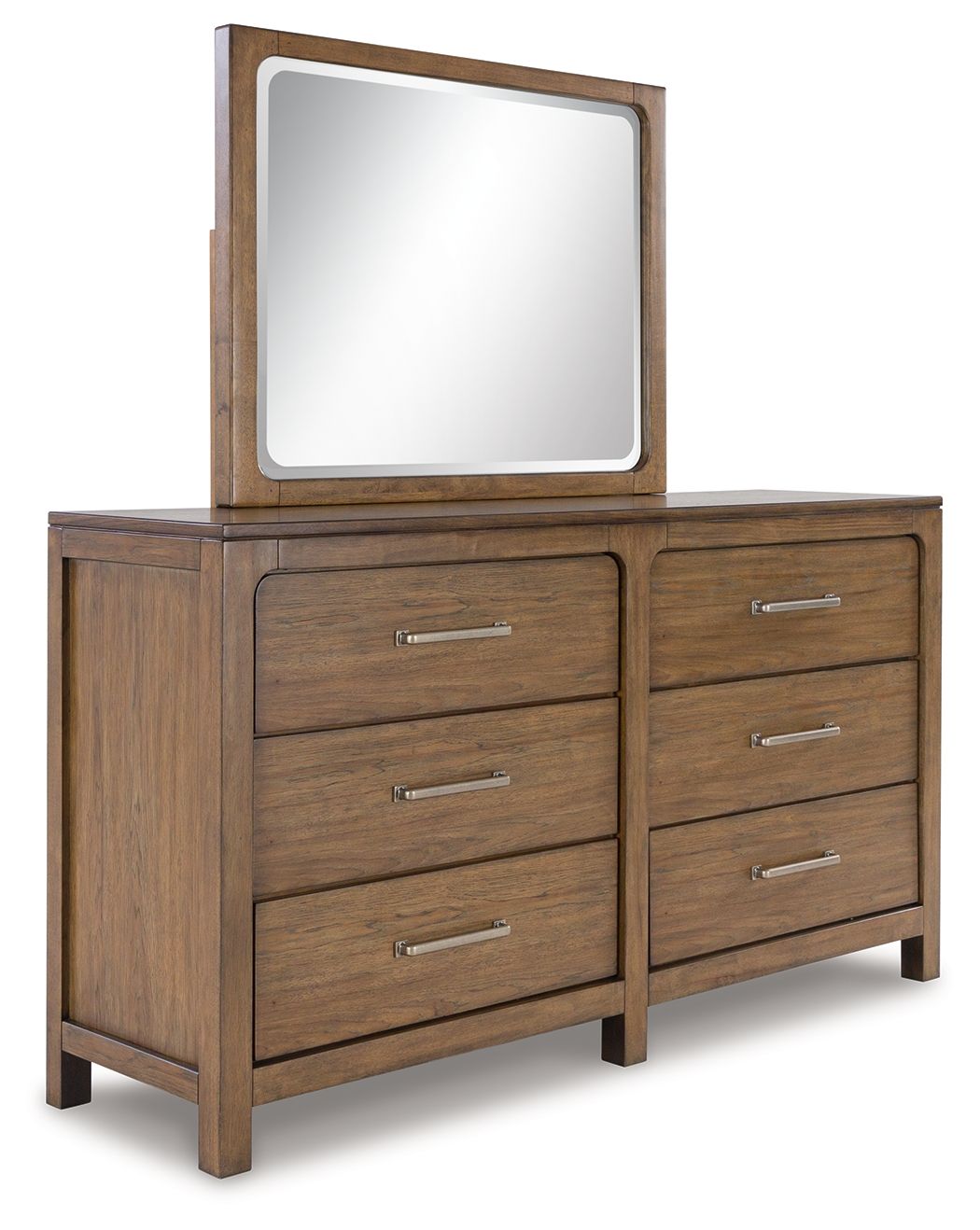 Signature Design by Ashley® Cabalynn - Light Brown - Dresser And Mirror | Meri Furniture