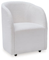 Rowanbeck - Ivory - Dining Upholstered Arm Chair (Set of 2)