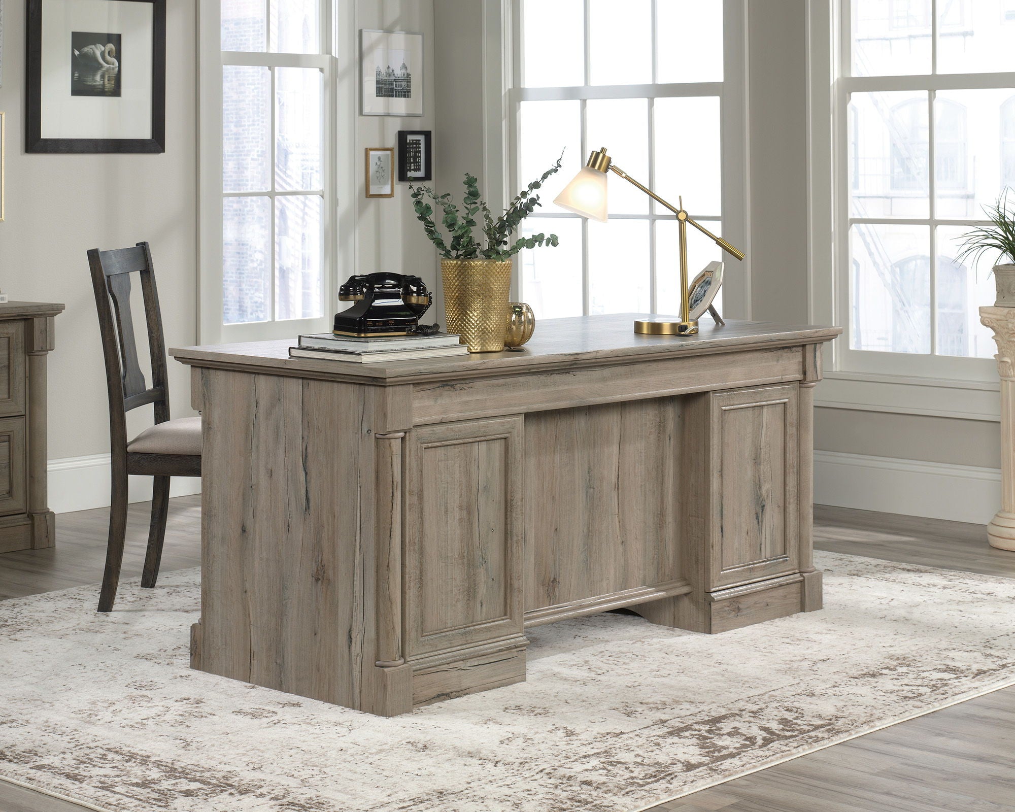 Palladia Executive Desk Split Oak