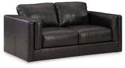 Signature Design by Ashley® Amiata - Onyx - Loveseat | Meri Furniture