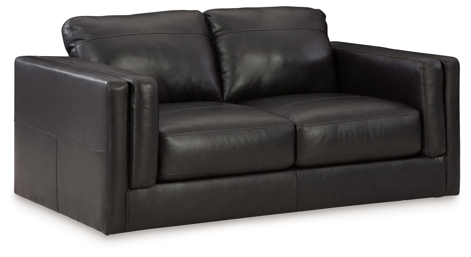 Signature Design by Ashley® Amiata - Onyx - Loveseat | Meri Furniture