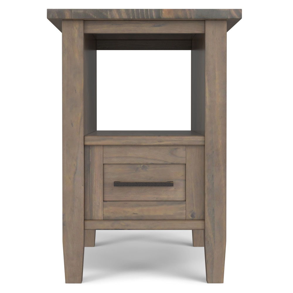 Ela - Narrow End Table - Brown