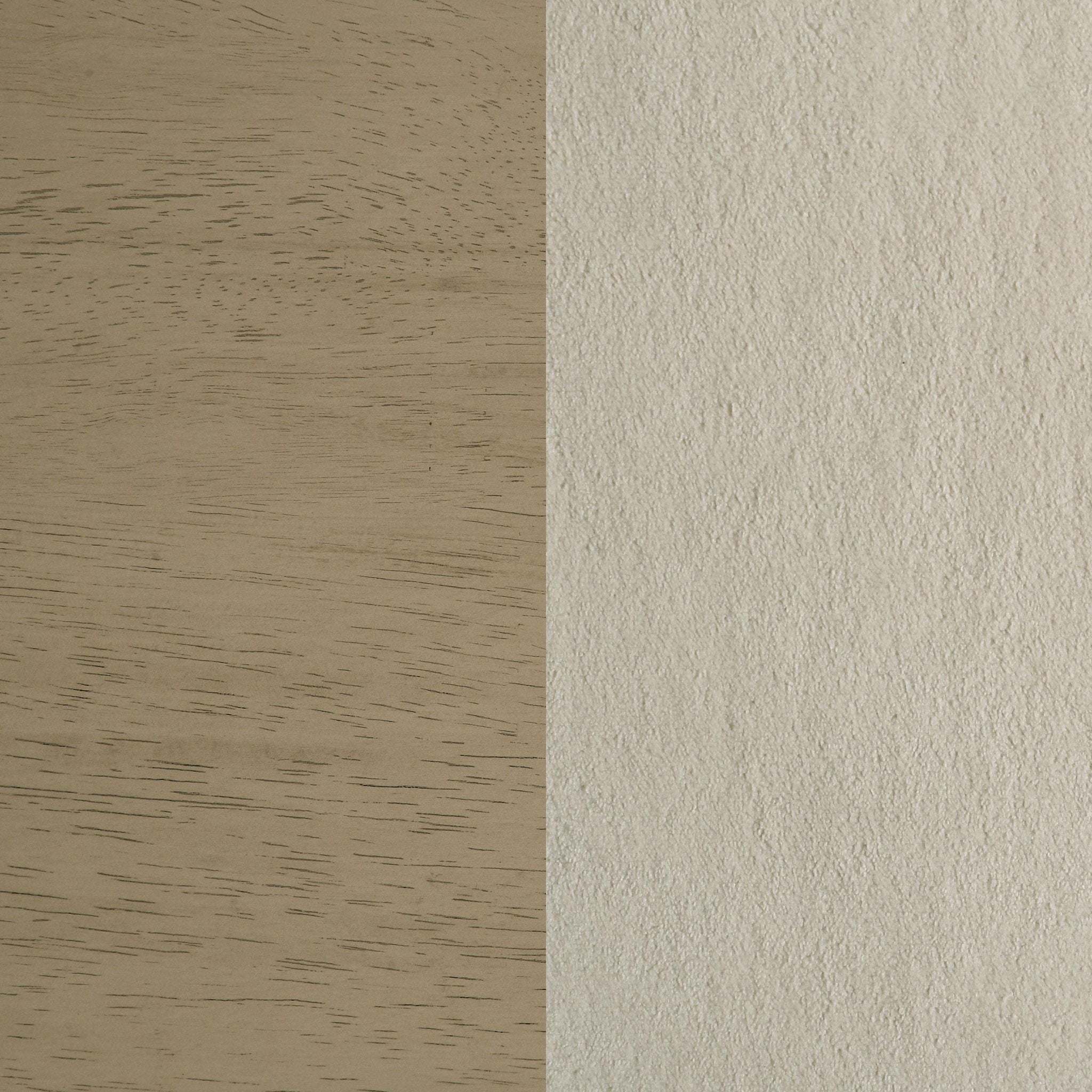 Redbridge Velvet Upholstered Side Chair Cream and Natural Oak (Set of 2)
