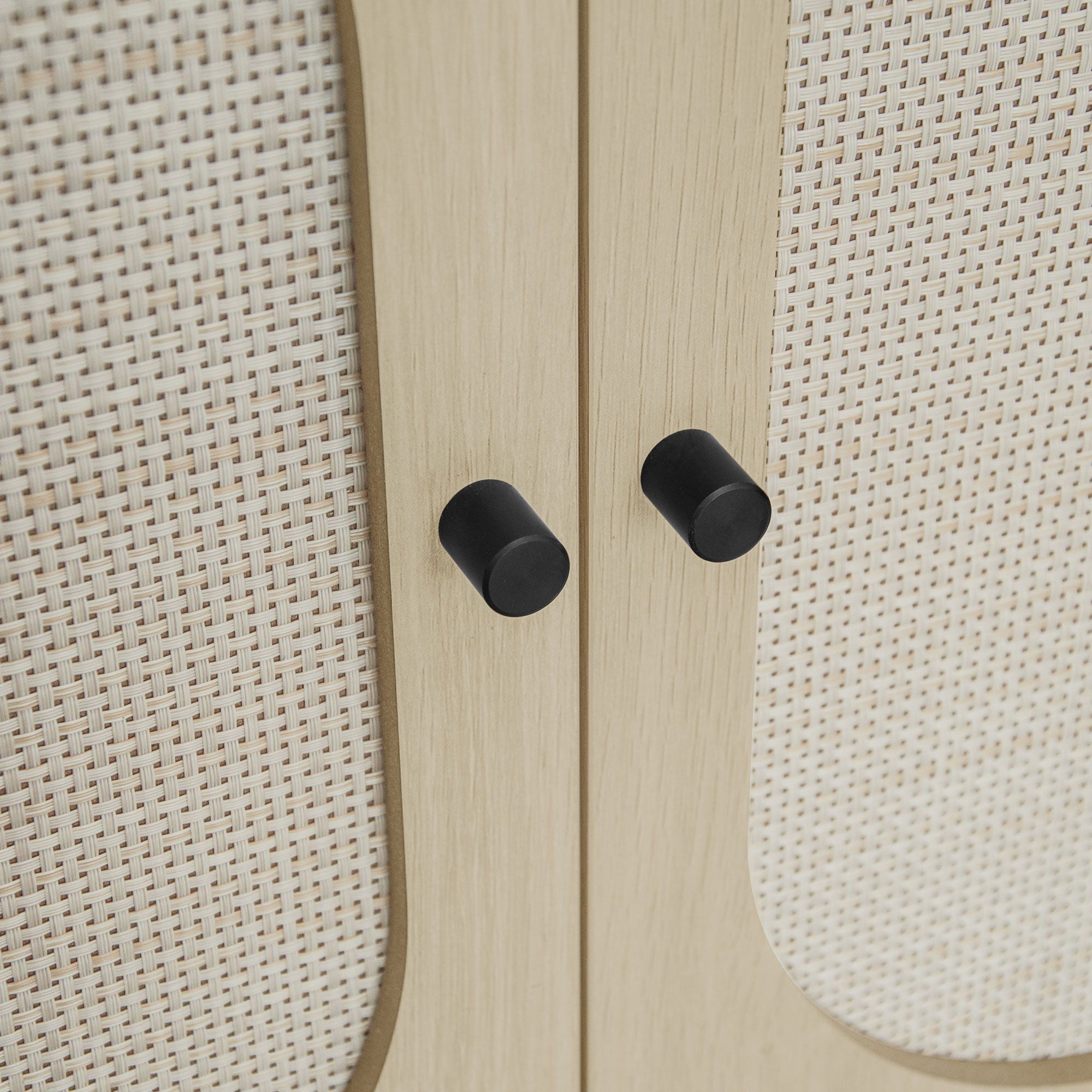 2 Door Shoe Rack, Freestanding, Modern Shoe Storage Cabinet, For Entryway - Natural