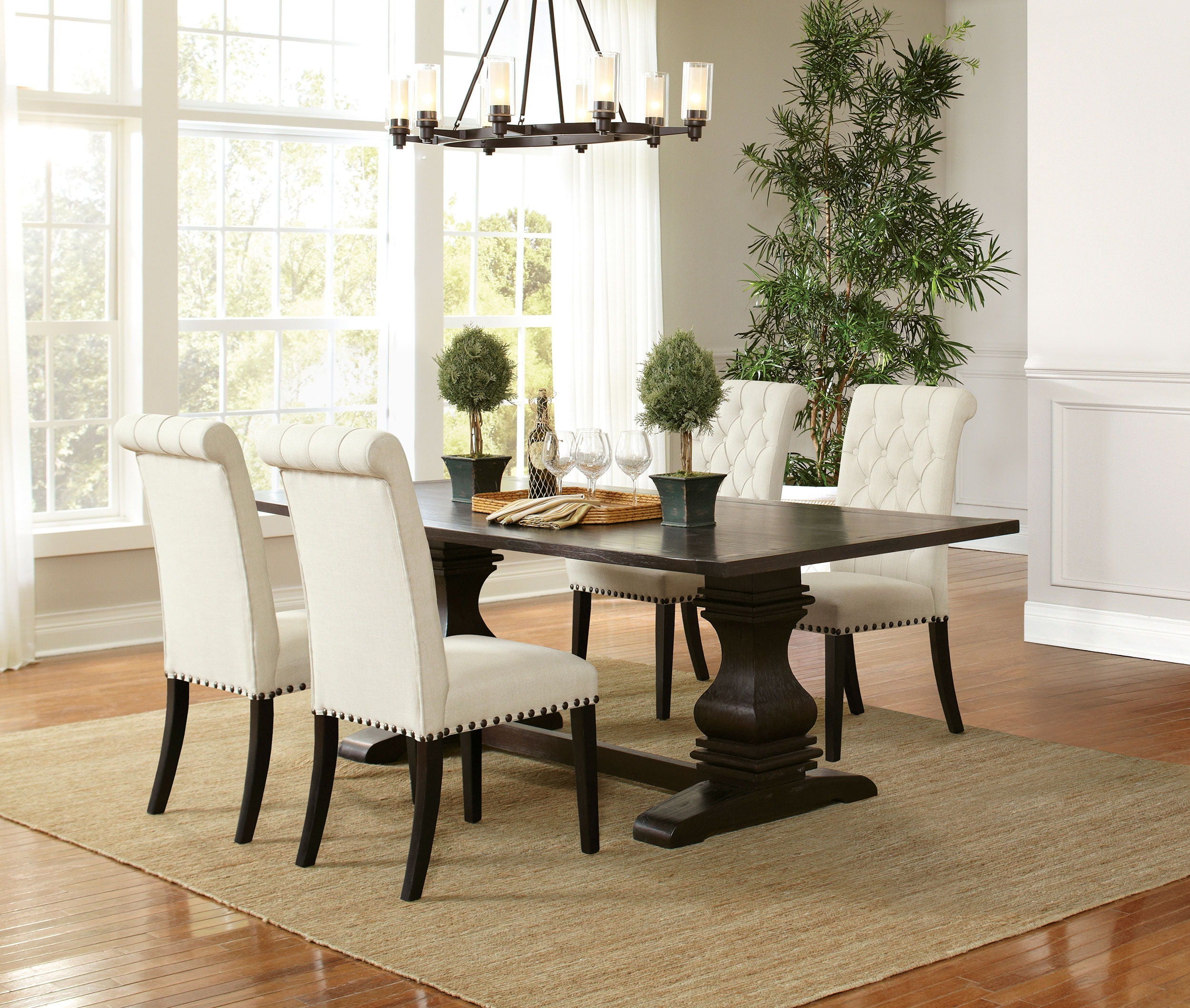 Coaster Fine Furniture Parkins - Rectangular Dining Table Set | Meri Furniture