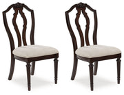 Signature Design by Ashley® Lavinton - Tan / Brown - Dining Upholstered Side Chair (Set of 2) | Meri Furniture