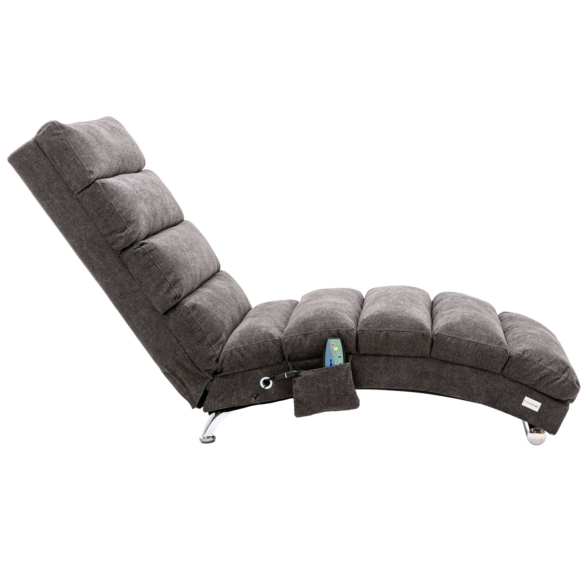 Massage Chaise Lounge Indoor With Remote Control, Ergonomic Electric Massage Lounger