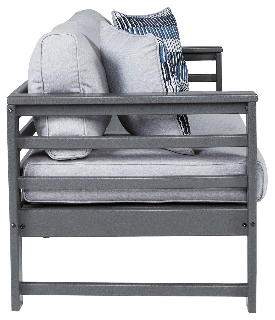 Signature Design by Ashley® Amora - Charcoal Gray - Sofa With Cushion | Meri Furniture
