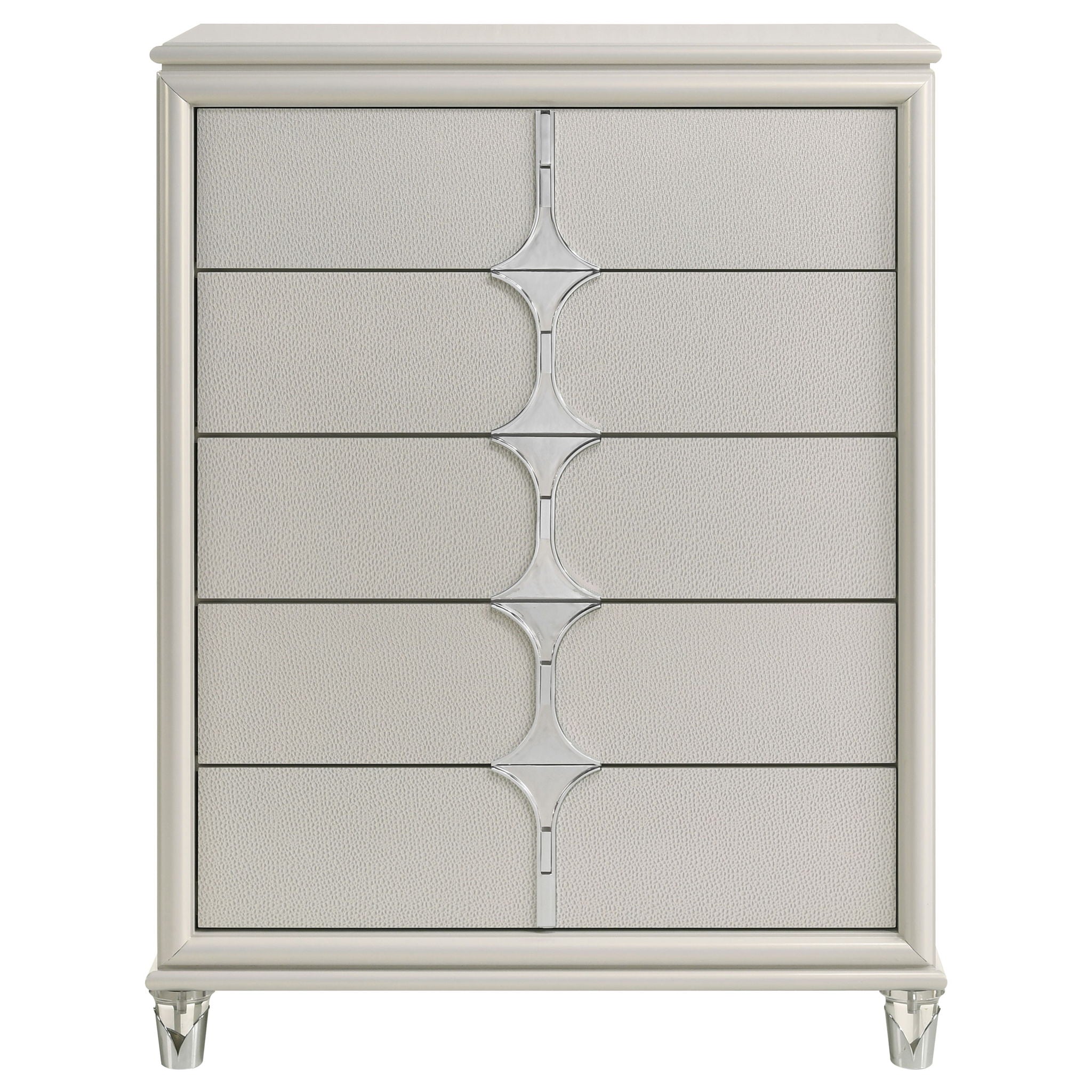 Gwendolyn - 5 Drawer Bedroom Chest Of Drawers - White