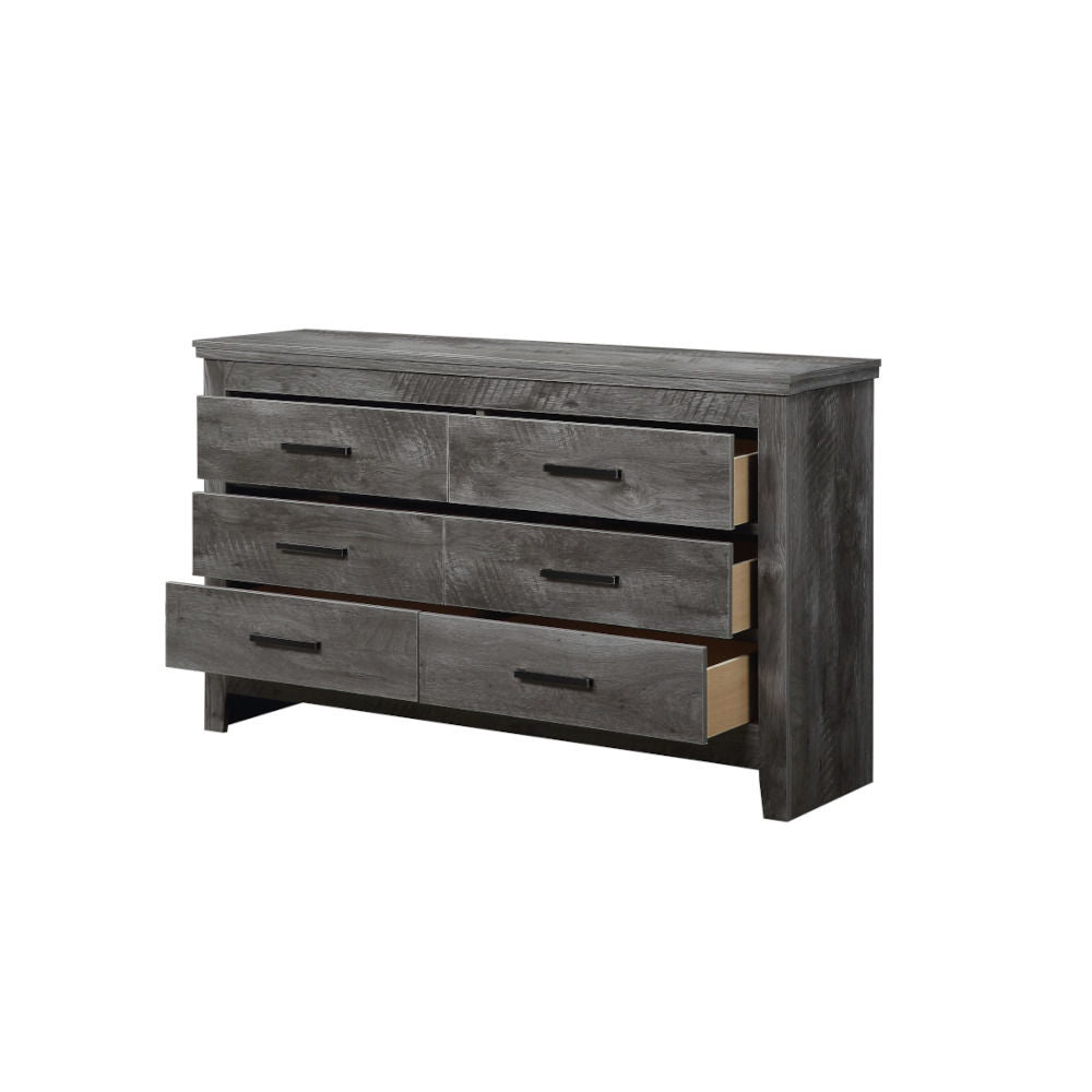 ACME Vidalia - Dresser - Rustic Gray Oak | Meri Furniture