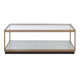 Kaia - Coffee Table - Glass & Gold