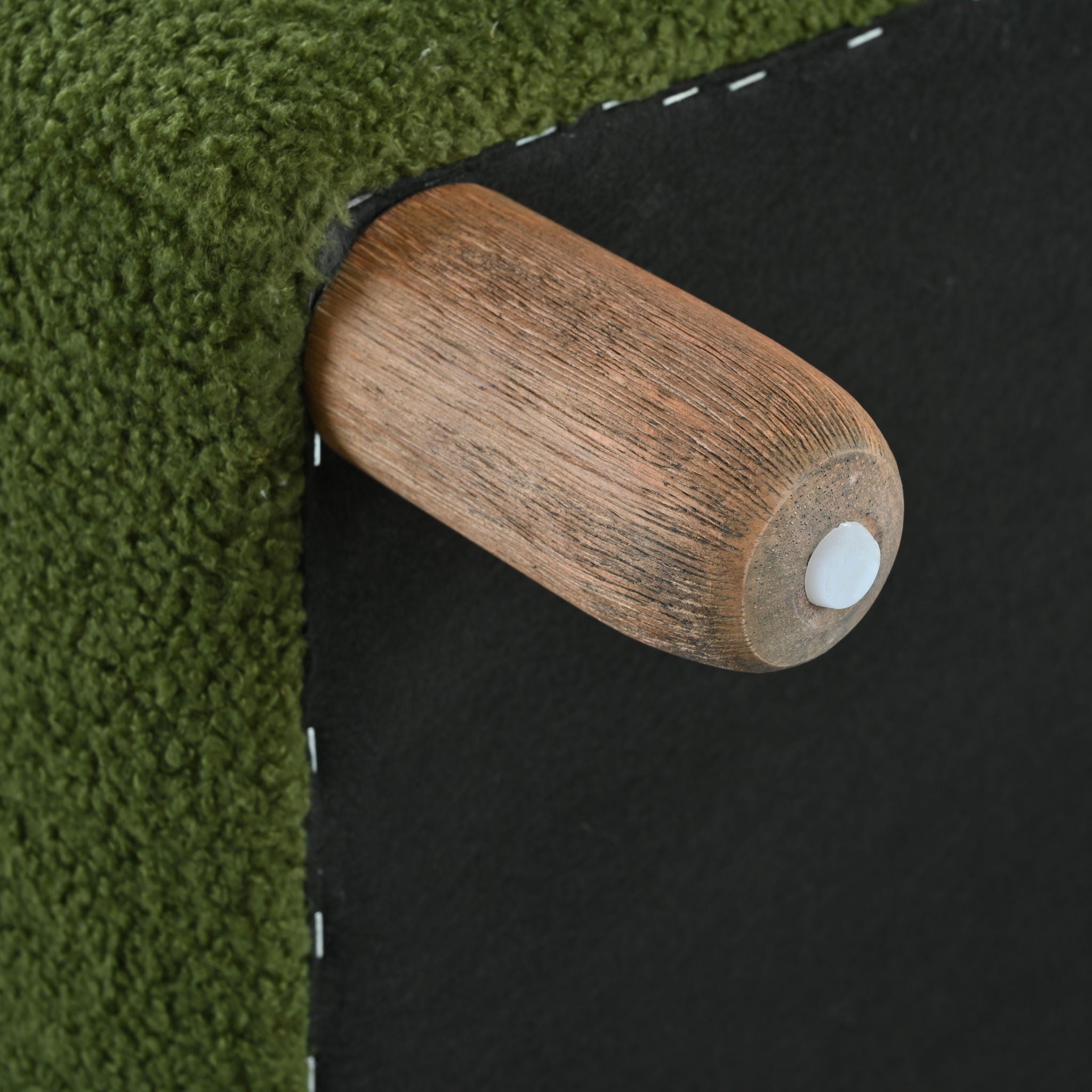 Contemporary Ottoman With Foam Cushion And Durable Upholstery