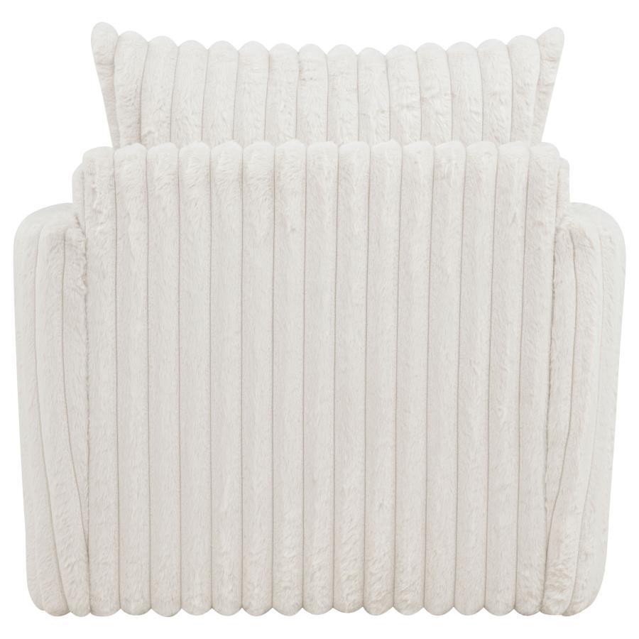 Sarco - Corduroy Upholstered Swivel Accent Arm Chair