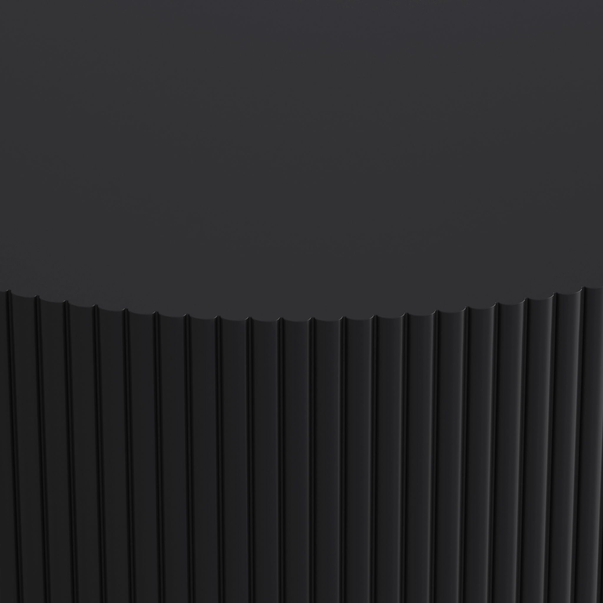 Round Coffee Table With Storage, Vertical Stripe Design