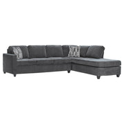 Coaster Fine Furniture Mccord - Upholstered Track Arm Sectional Sofa - Dark Gray | Meri Furniture
