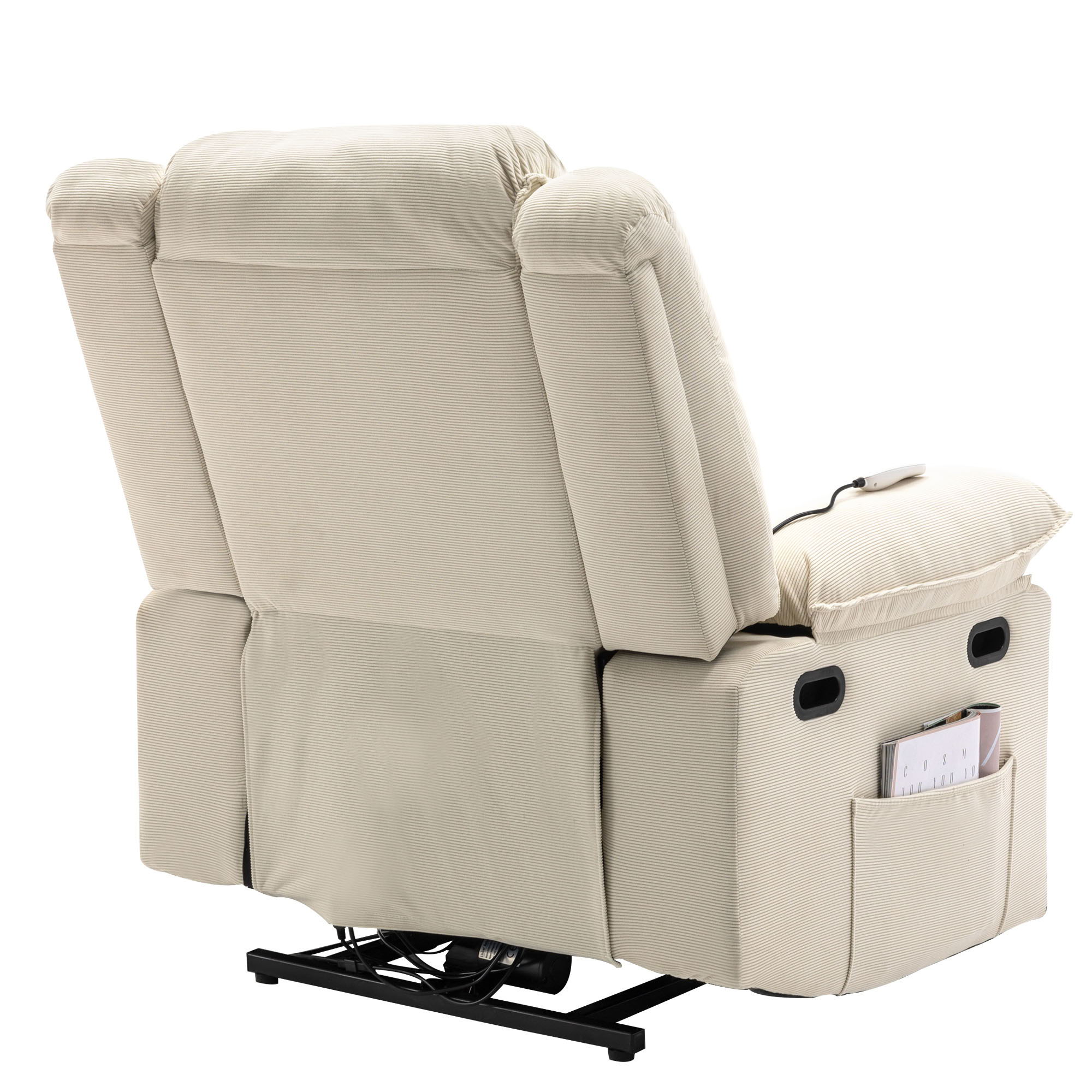Massage Recliner Power Lift Chair With Adjustable Massage And Heating Function