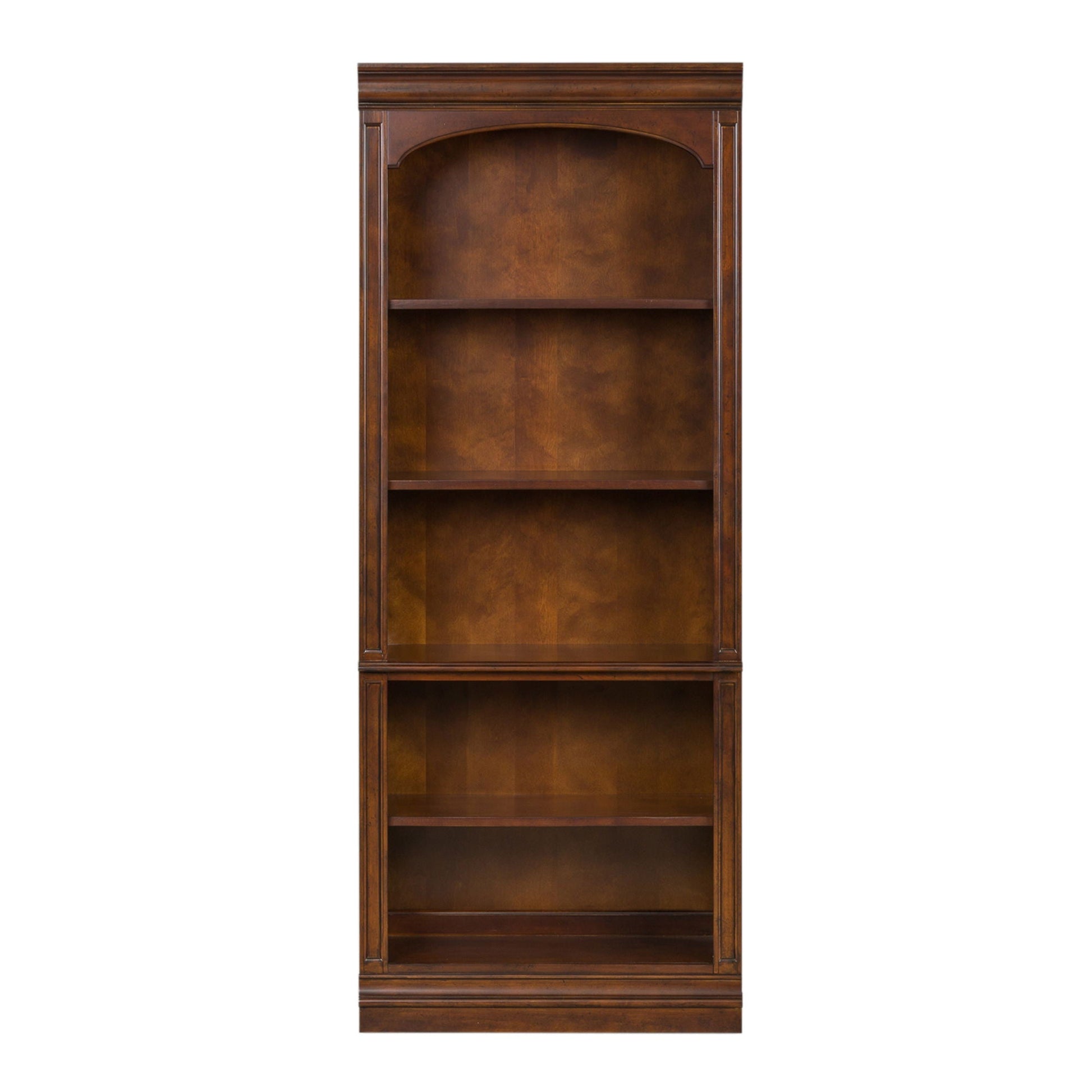 Liberty Furniture Brayton Manor - Jr Executive Open Bookcase - Dark Brown | Meri Furniture