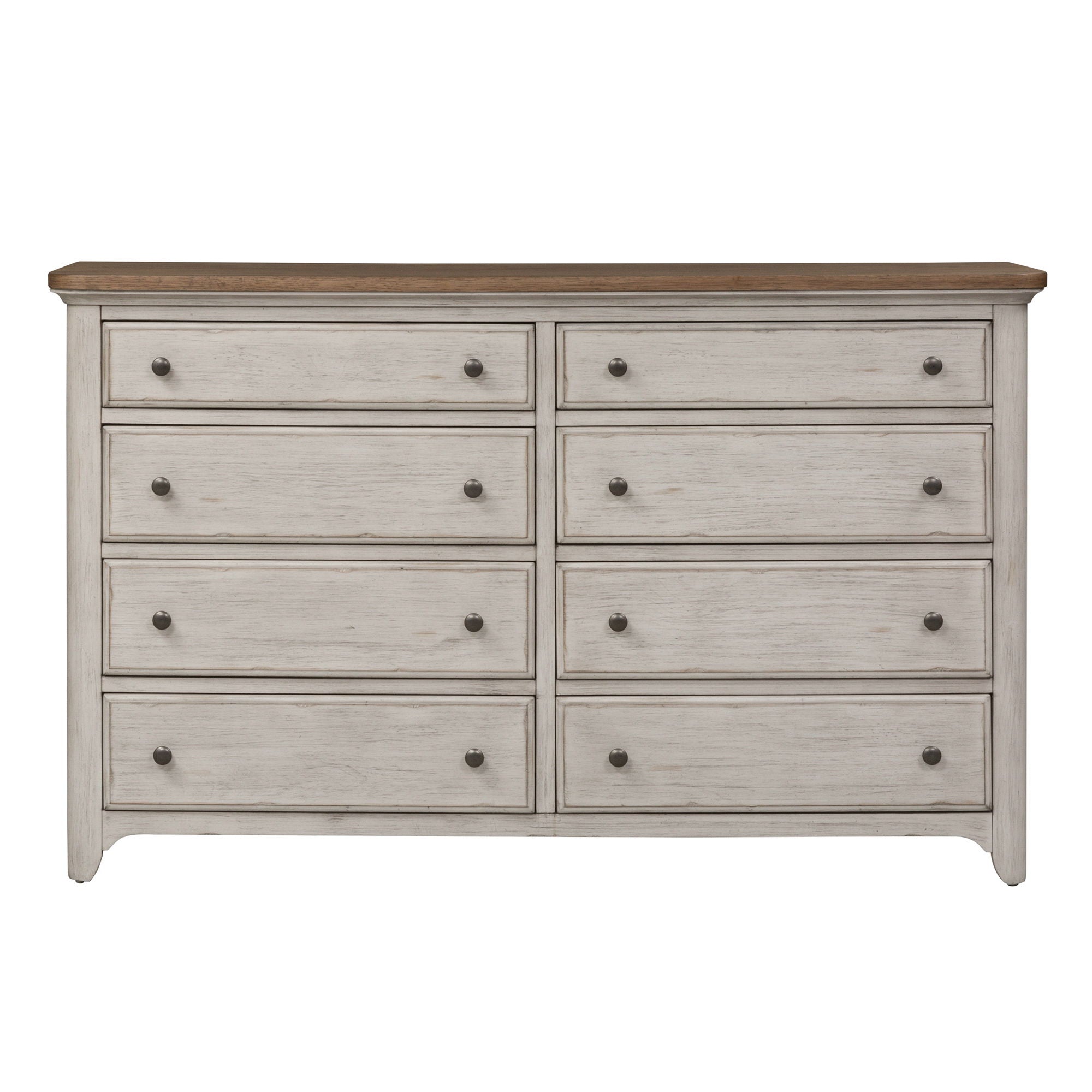 Liberty Furniture Farmhouse Reimagined - 8 Drawer Dresser - White | Meri Furniture
