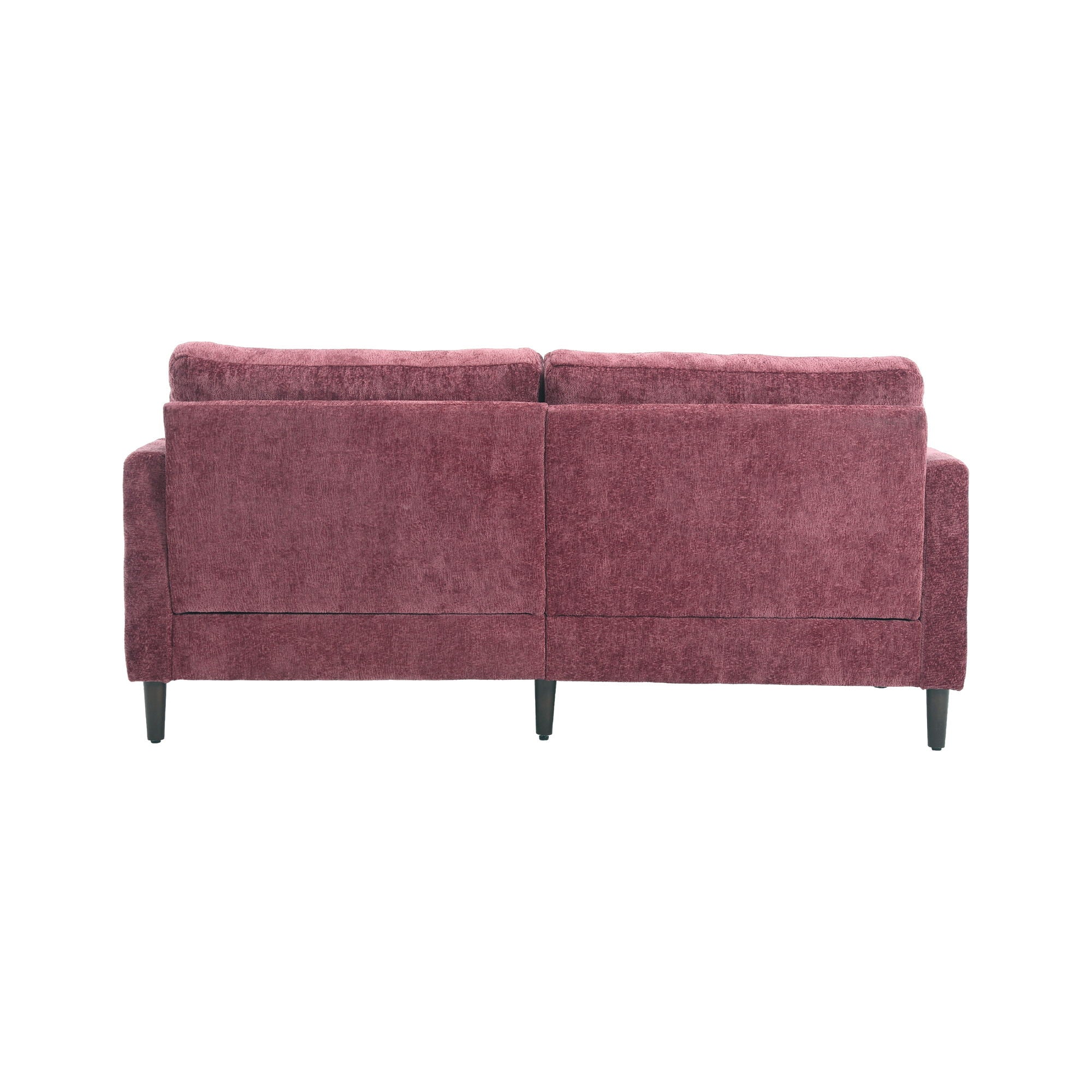 Mid Century Modern Fabric Loveseat Sofa, 2 Seat Upholstered Couch