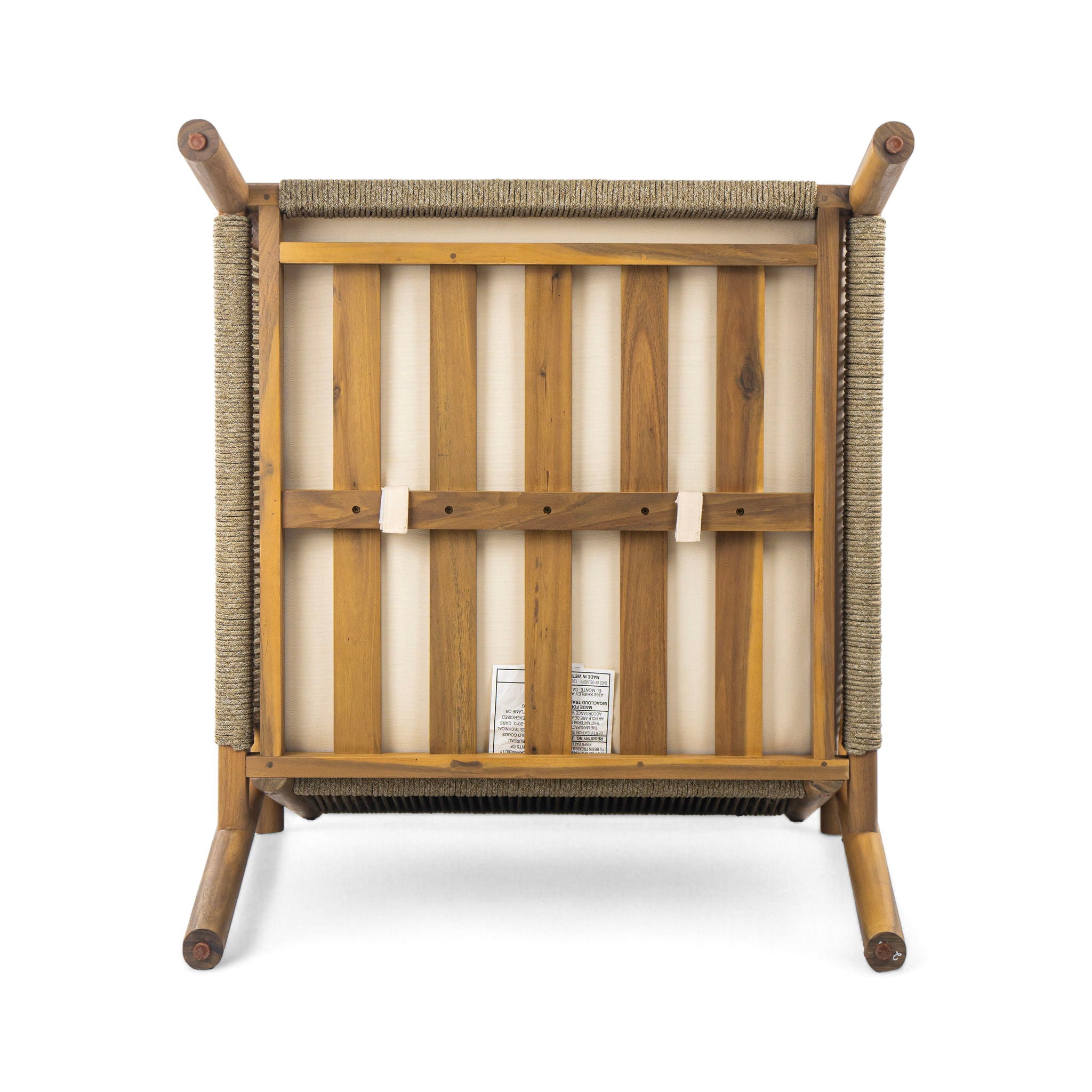 Modern Outdoor Woven Lounge Chair With Solid Frame And Cushions