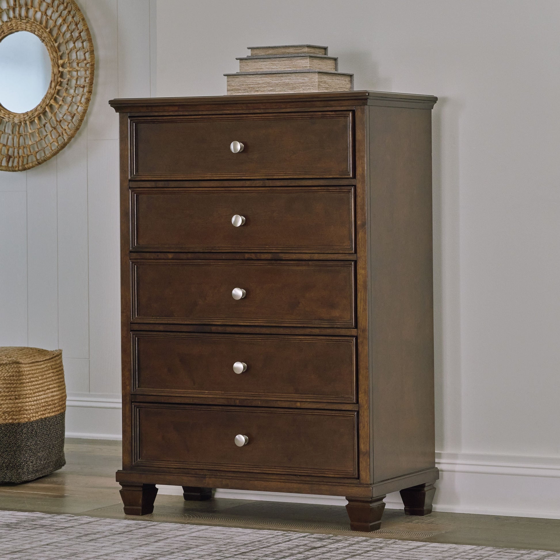 Signature Design by Ashley® Danabrin - Brown - Five Drawer Chest | Meri Furniture