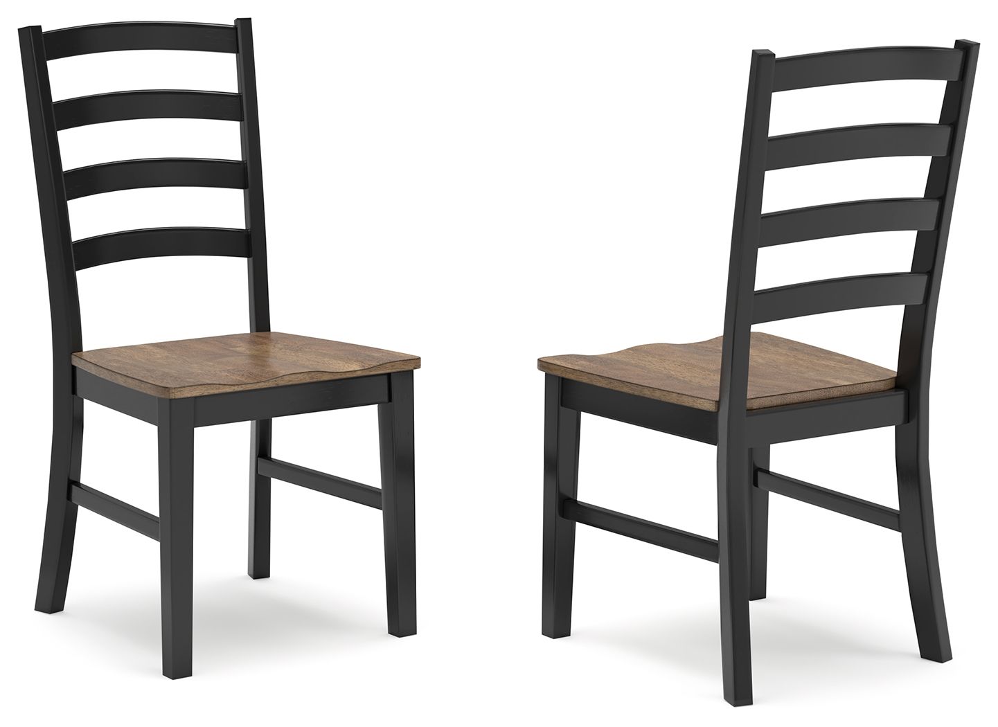 Signature Design by Ashley® Wildenauer - Brown / Black - Dining Room Side Chair (Set of 2) | Meri Furniture