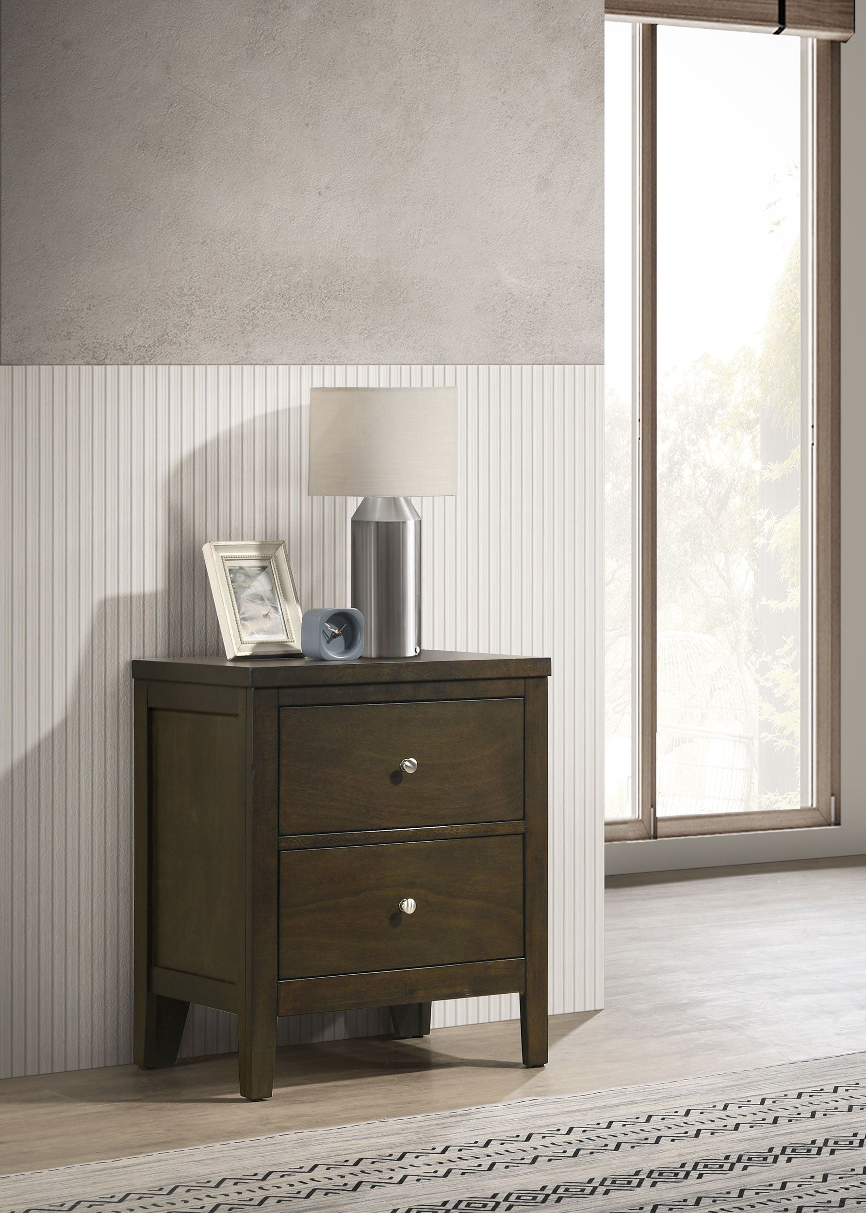 Coaster Fine Furniture Wilkes - 2-Drawer Nightstand Bedside Table - Dark Cocoa | Meri Furniture