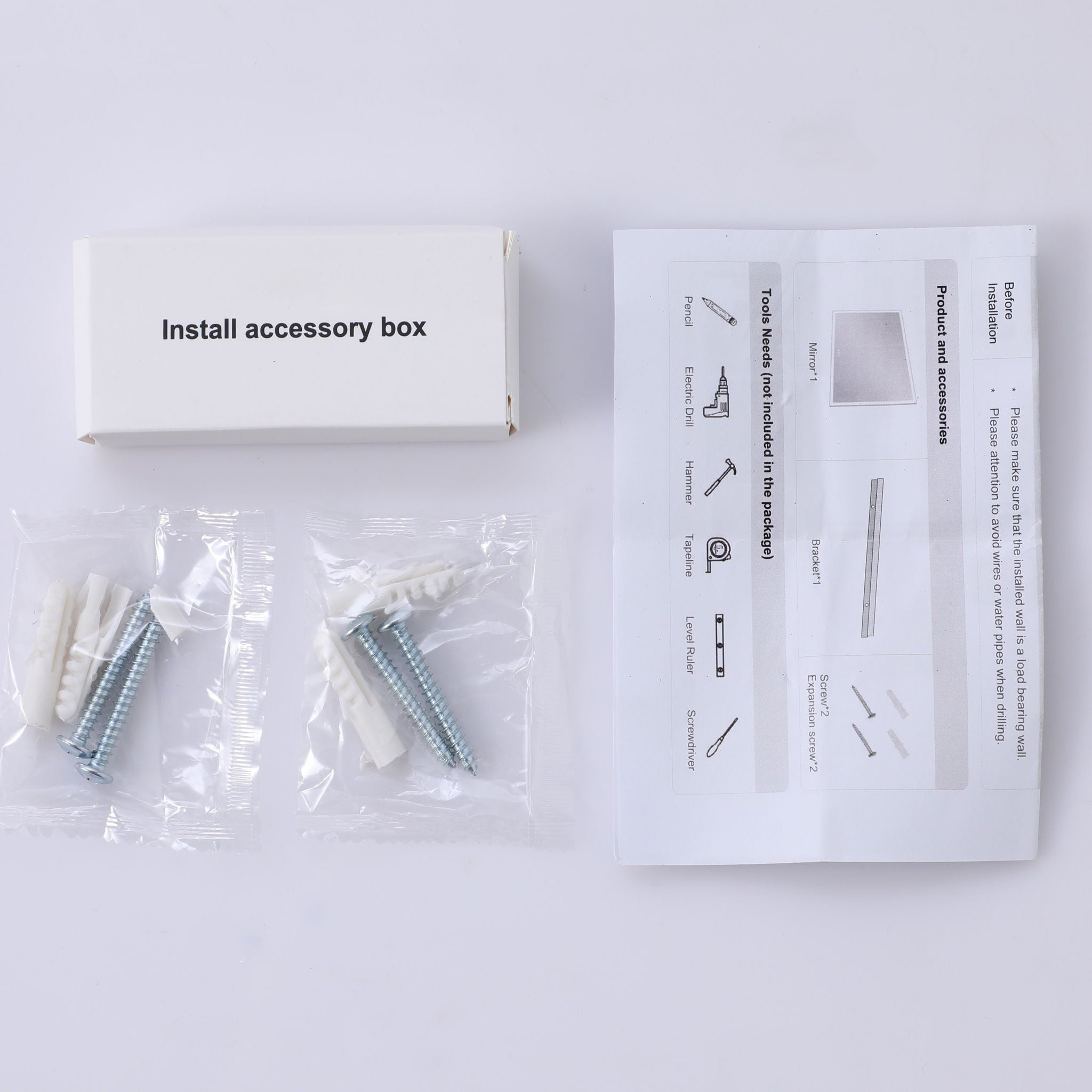 Modern LED Bathroom Vanity Mirror With Aluminum Frame, 45° Beveled Lights, Anti Fog - Silver