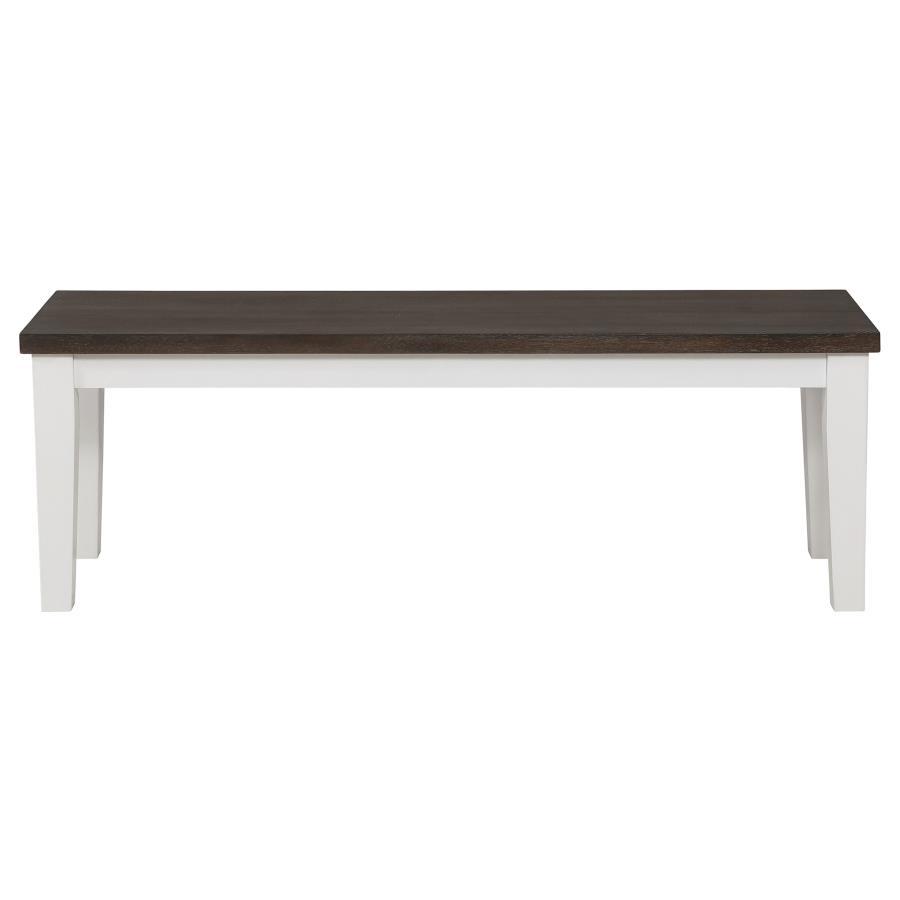 Coaster Fine Furniture Kingman - Wood Dining Bench - Distressed White | Meri Furniture