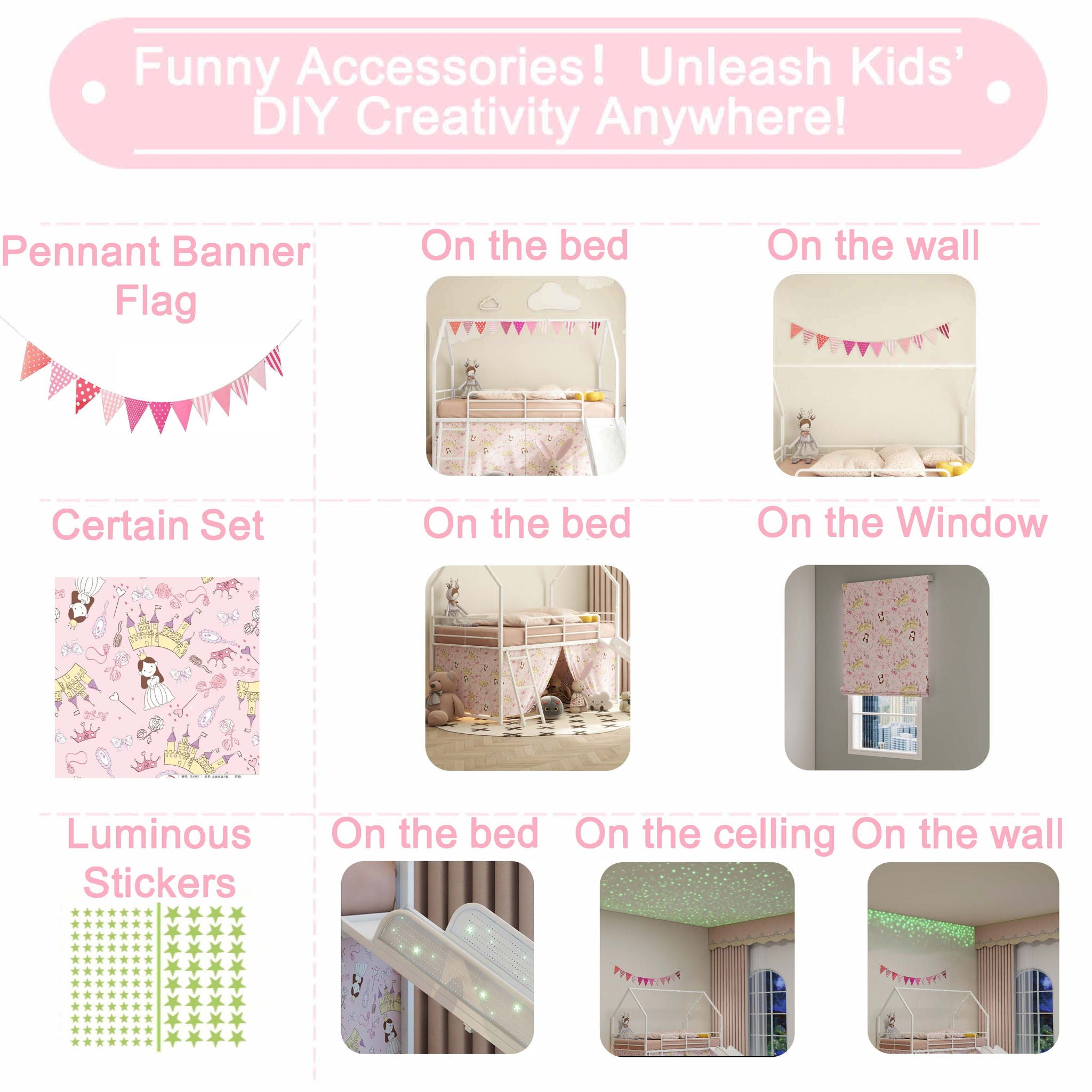 Jack - House Loft Bed With Slide And Curtain Set