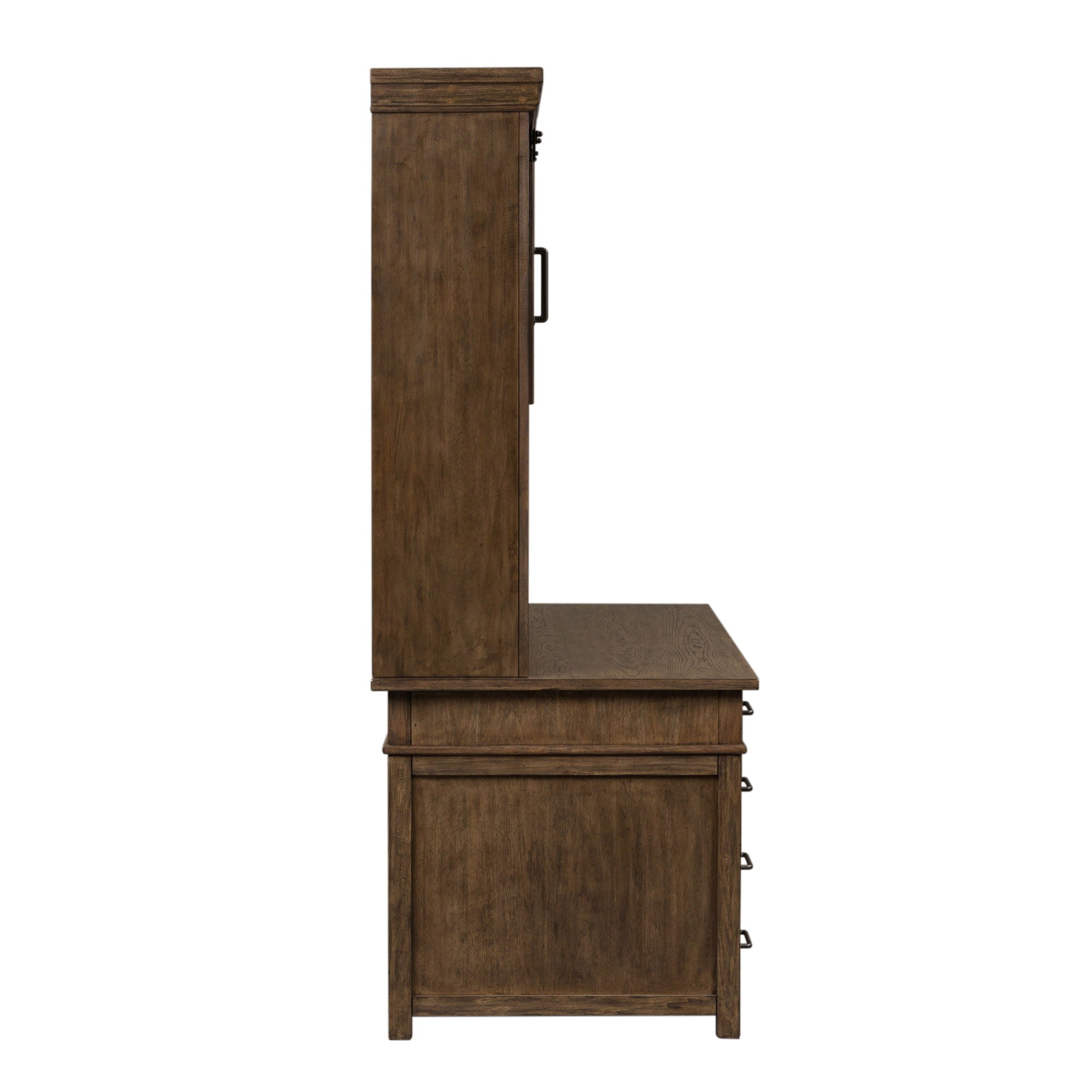 Liberty Furniture Sonoma Road - Credenza & Hutch - Light Brown | Meri Furniture