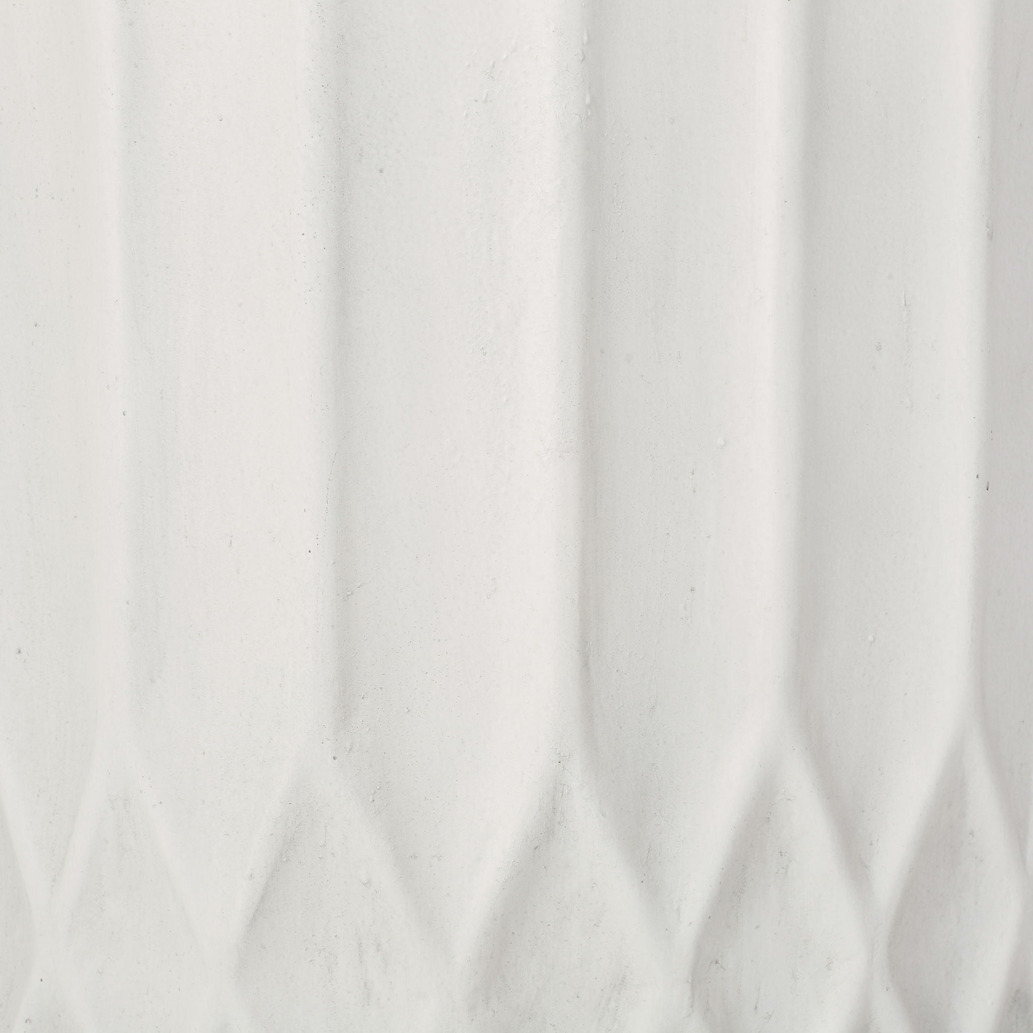 Planter With Subtle Pleated Design - Antique White