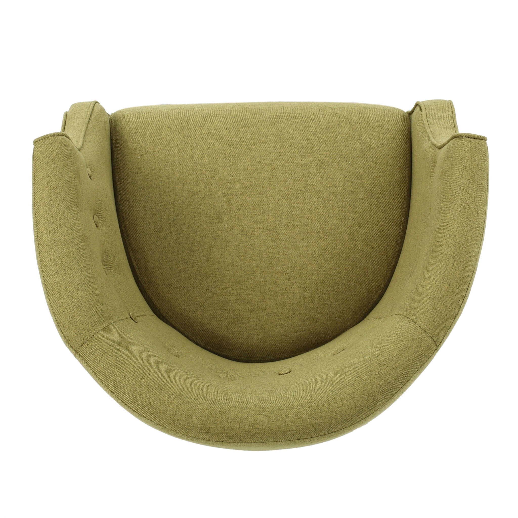 Contemporary Upholstered Club Chair With Button Tufting