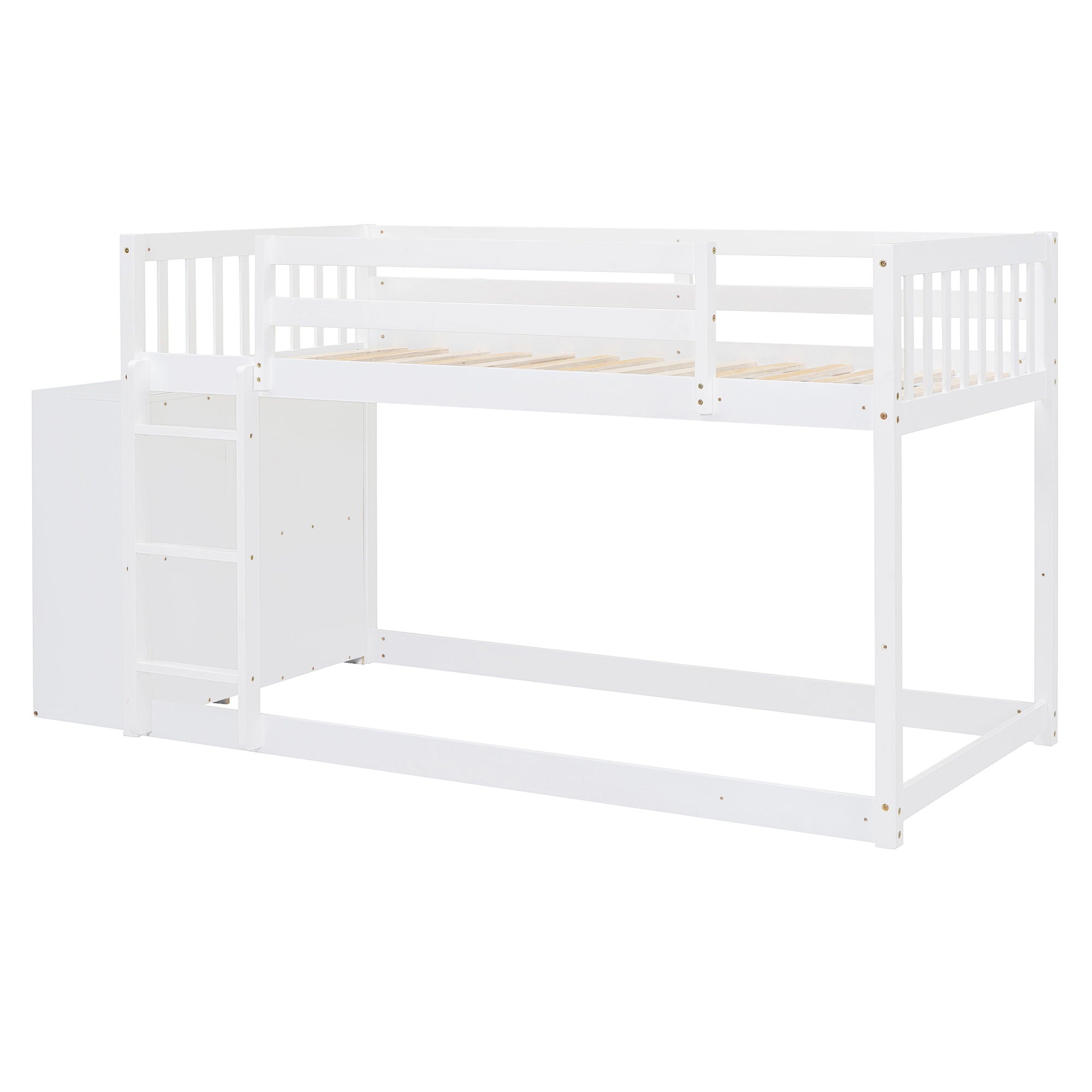 Bunk Bed With 4 Drawers And 3 Shelves