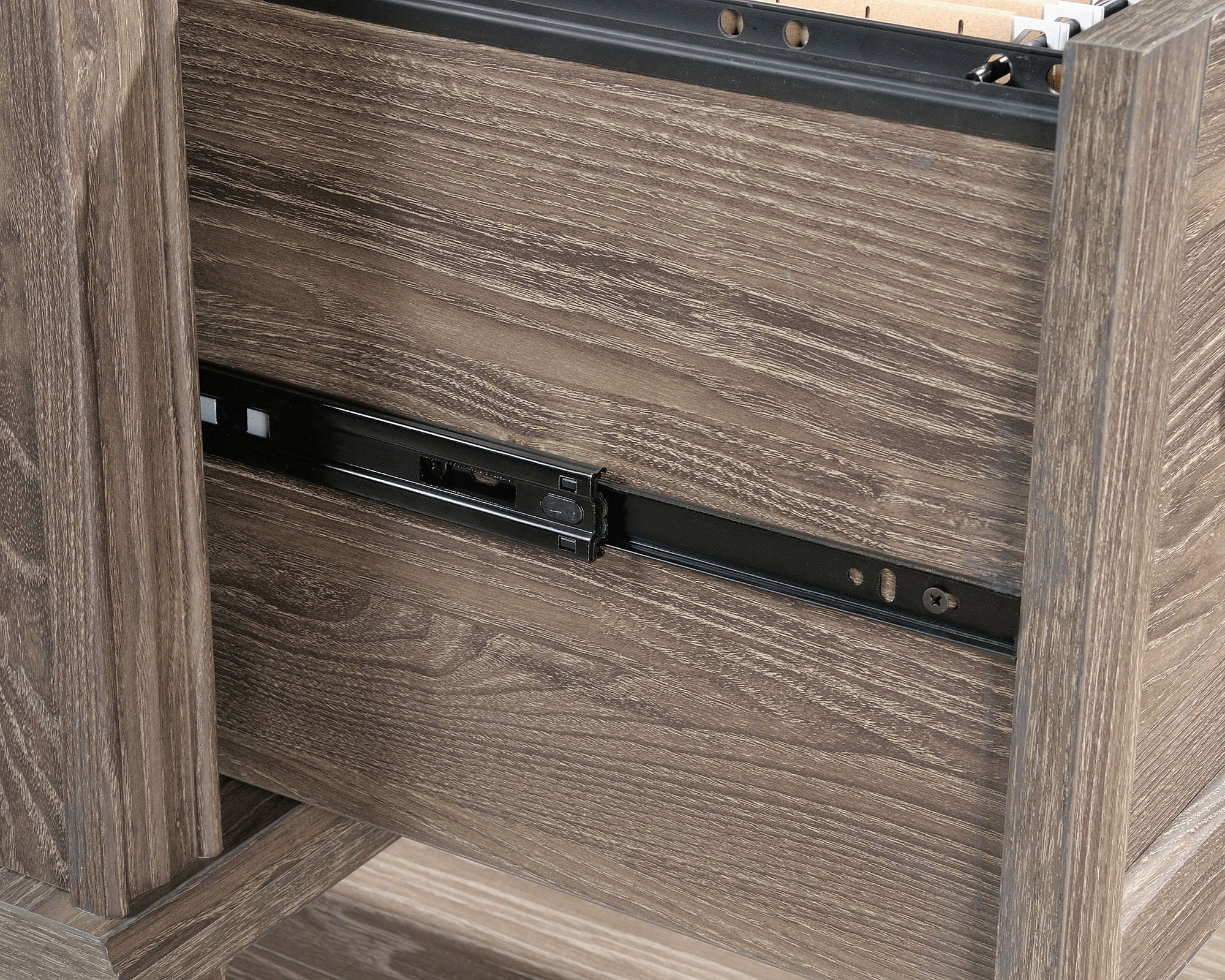 L-Shaped Desk in Emery Oak