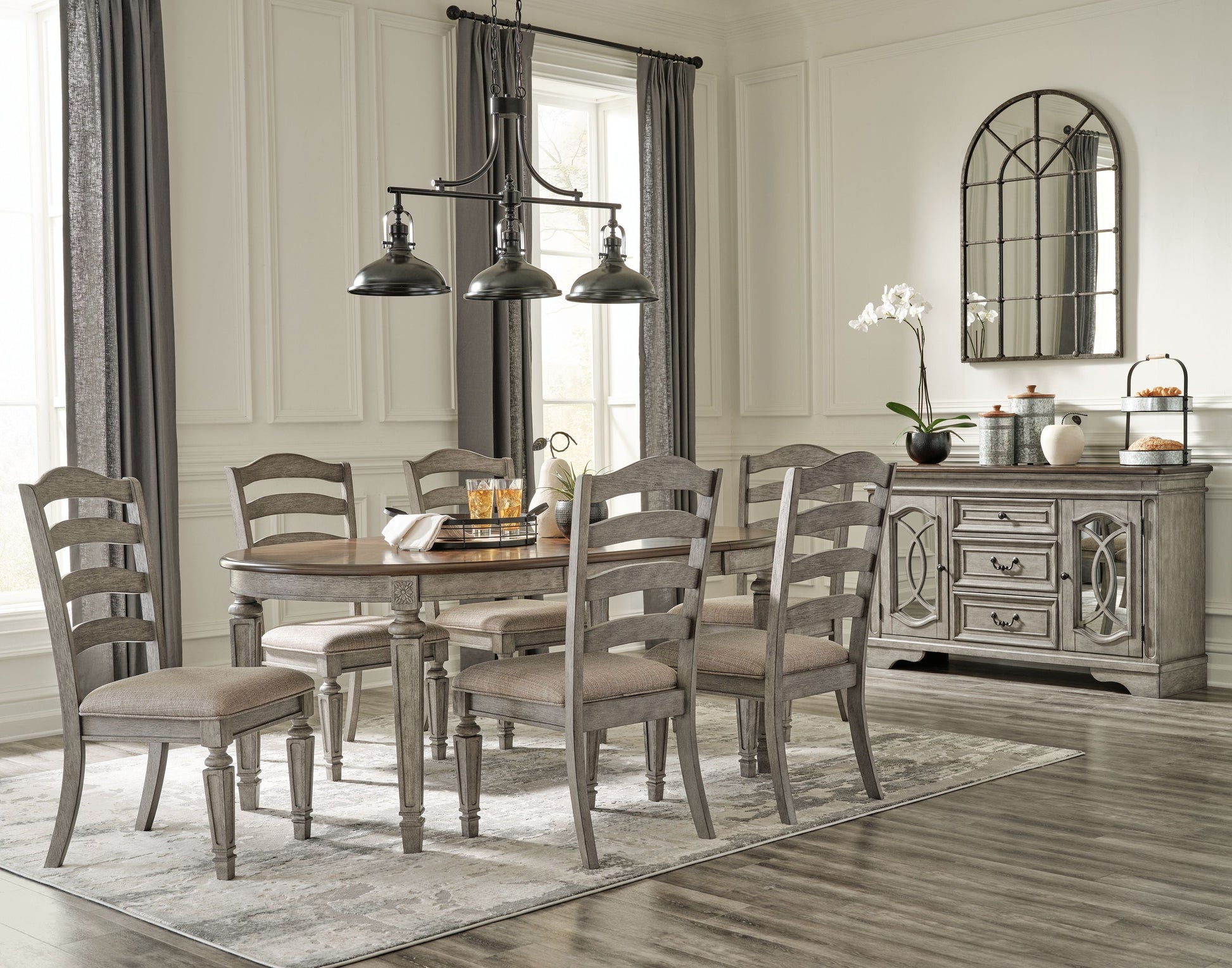 Signature Design by Ashley® Lodenbay - Extensiontable Dining Room Set | Meri Furniture