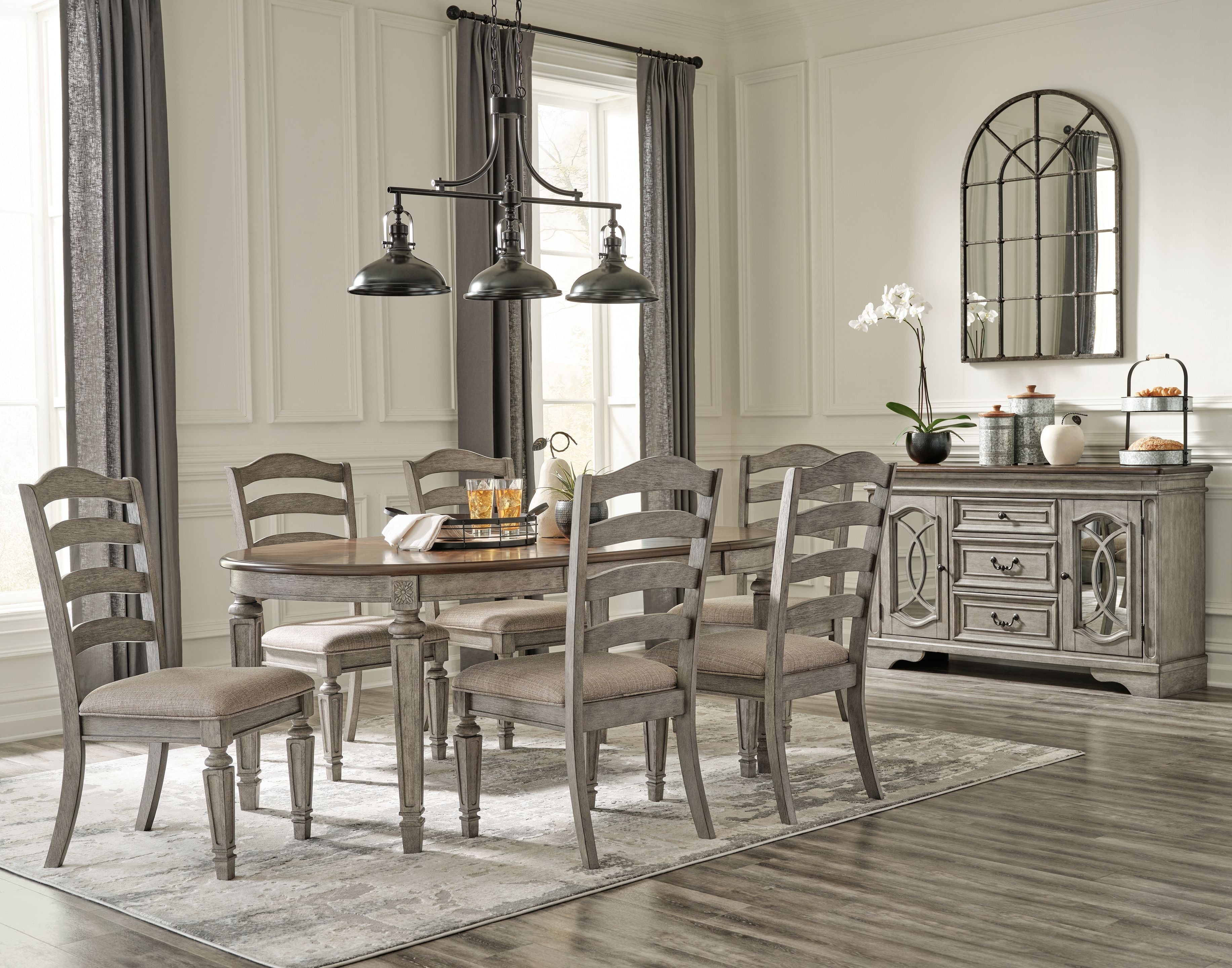 Signature Design by Ashley® Lodenbay - Extensiontable Dining Room Set | Meri Furniture
