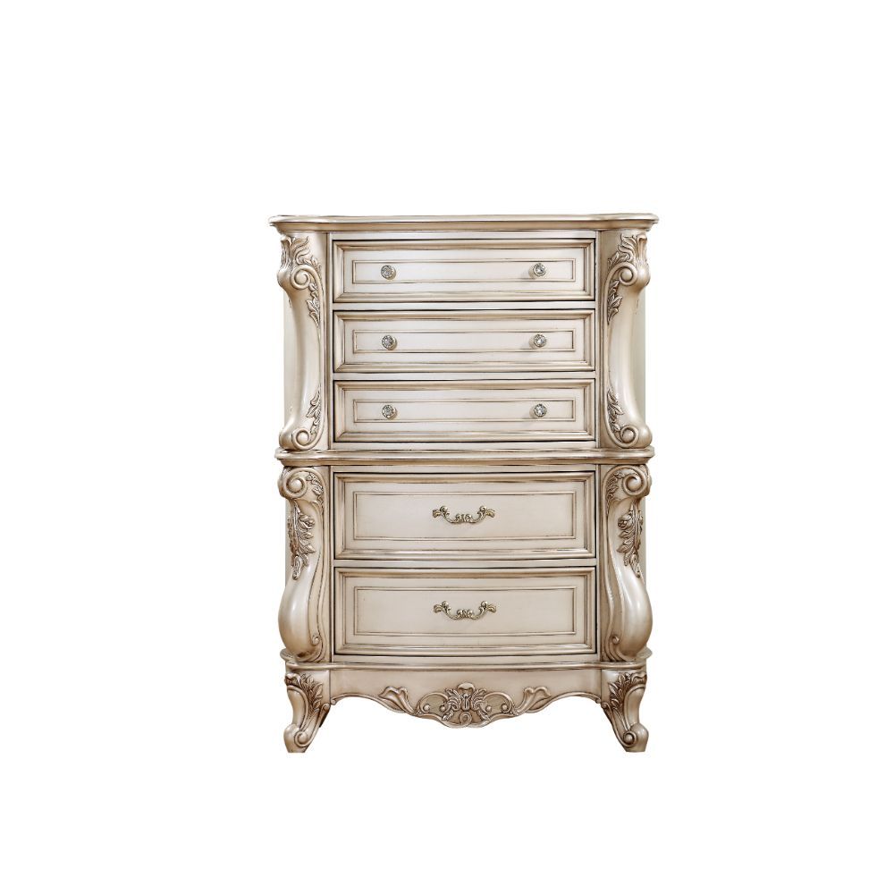 ACME Gorsedd - Chest - Antique White | Meri Furniture