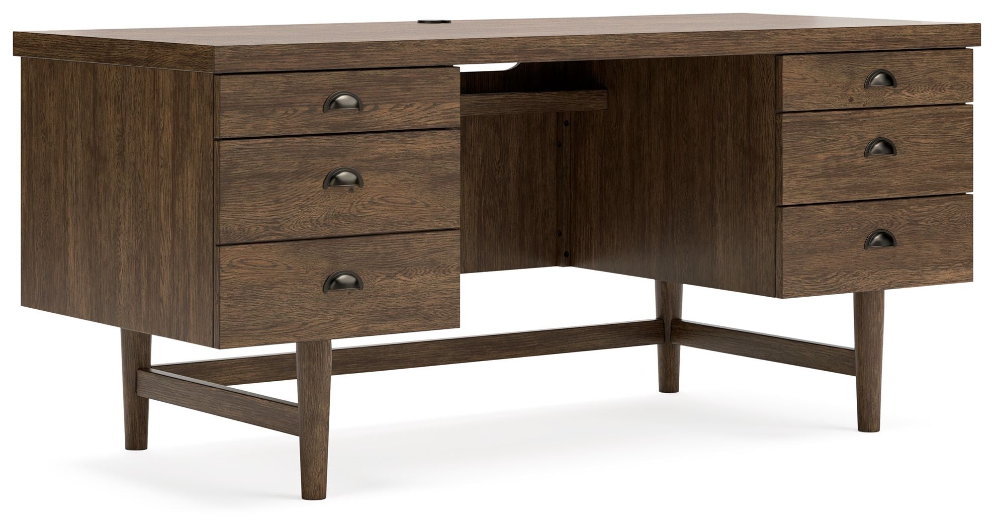 Signature Design by Ashley® Austanny - Warm Brown - Home Office Desk | Meri Furniture
