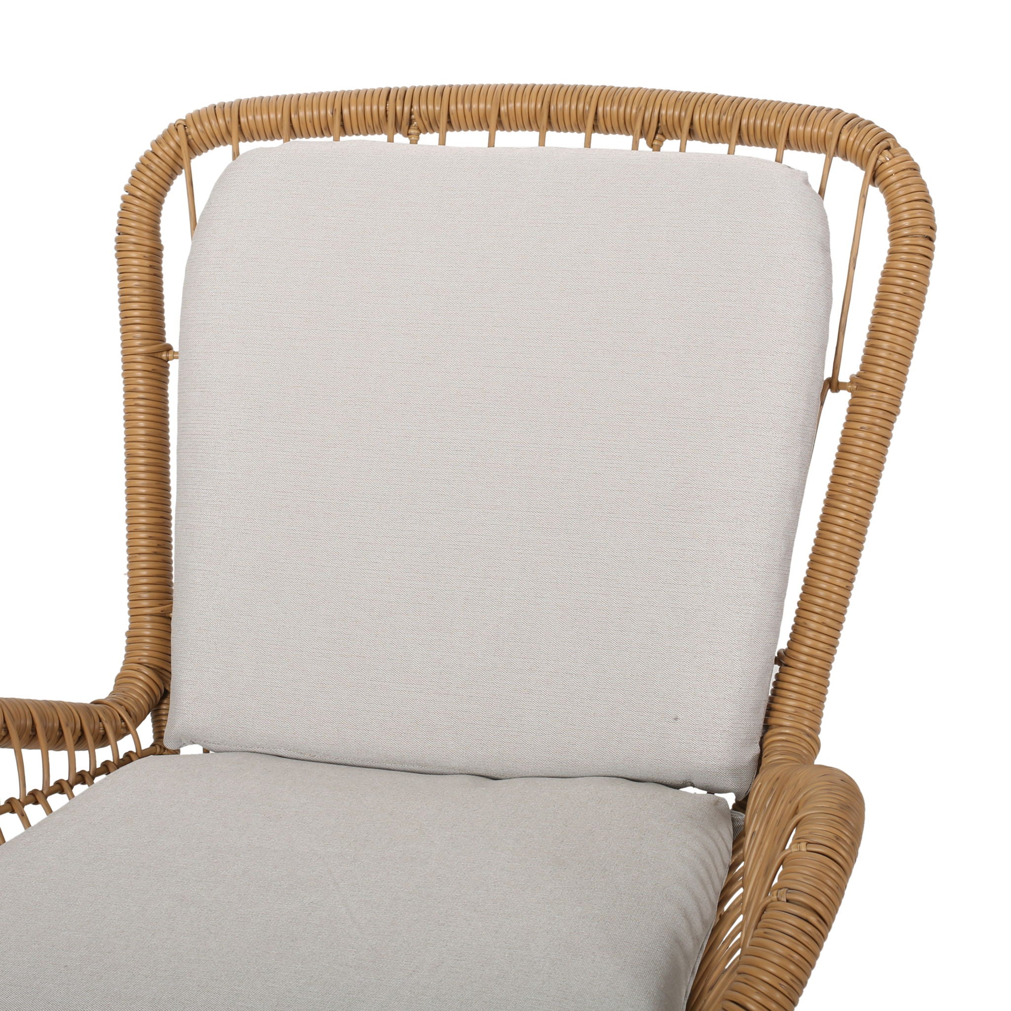 Outdoor Wicker Club Chair With Cushions (Set of 2)