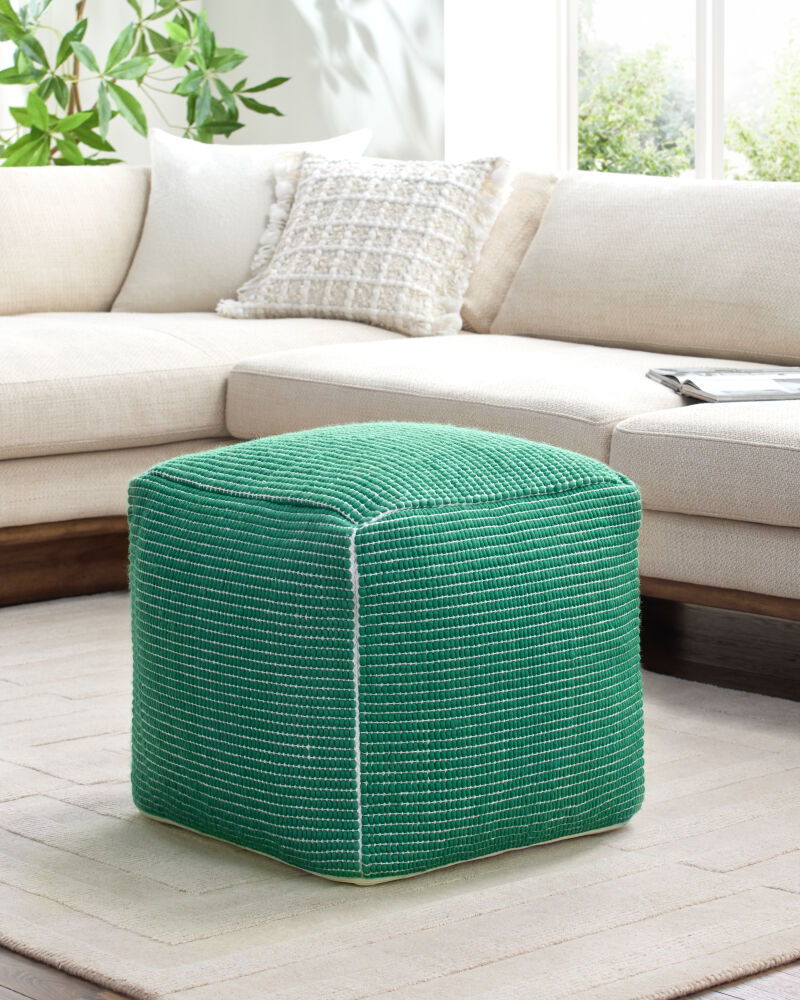 Chunky Grid Pouf