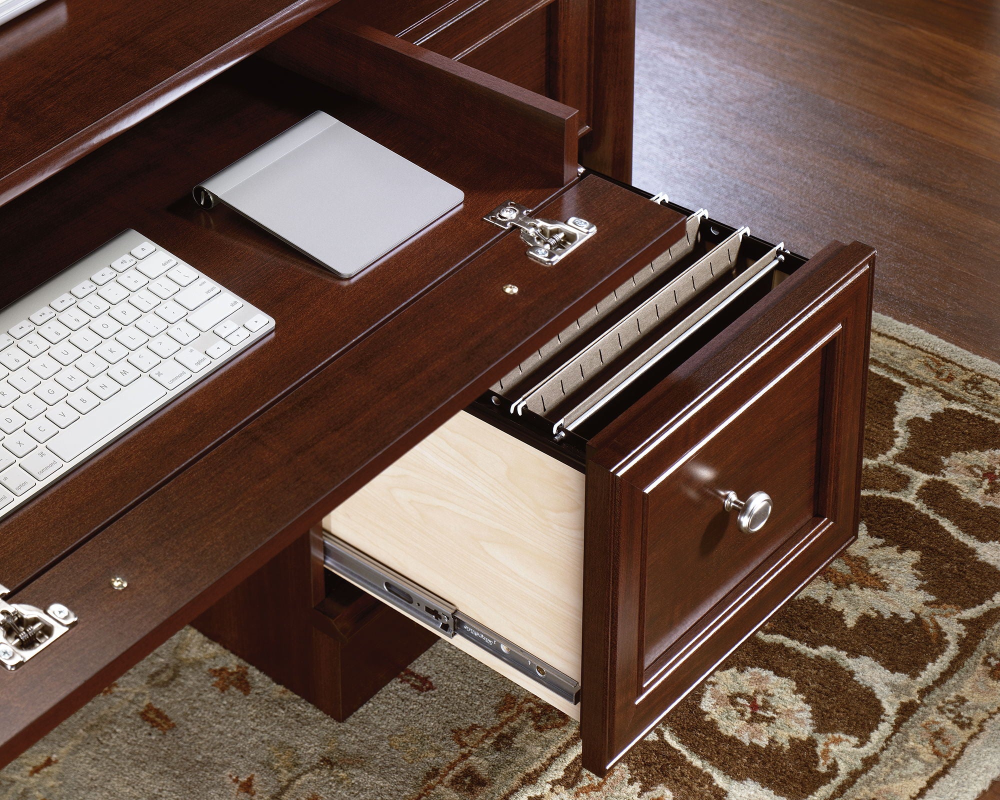 Double Ped Executive Desk in Select Cherry