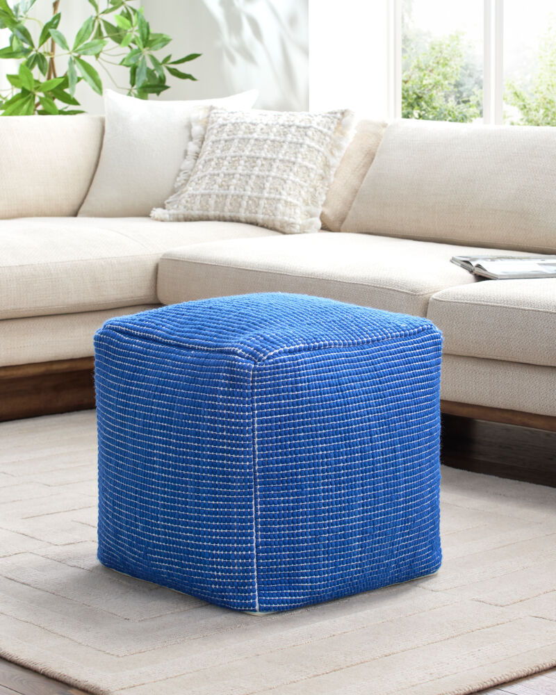 Chunky Grid Pouf