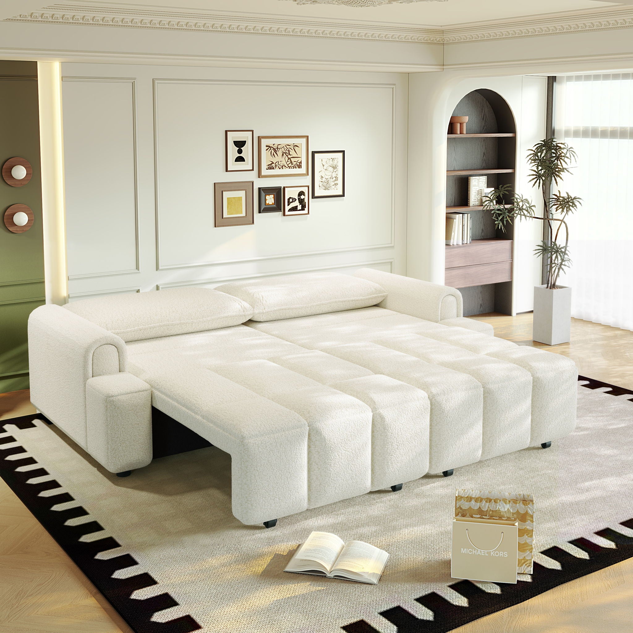 4 Seater Modern Couch With Seats Storage