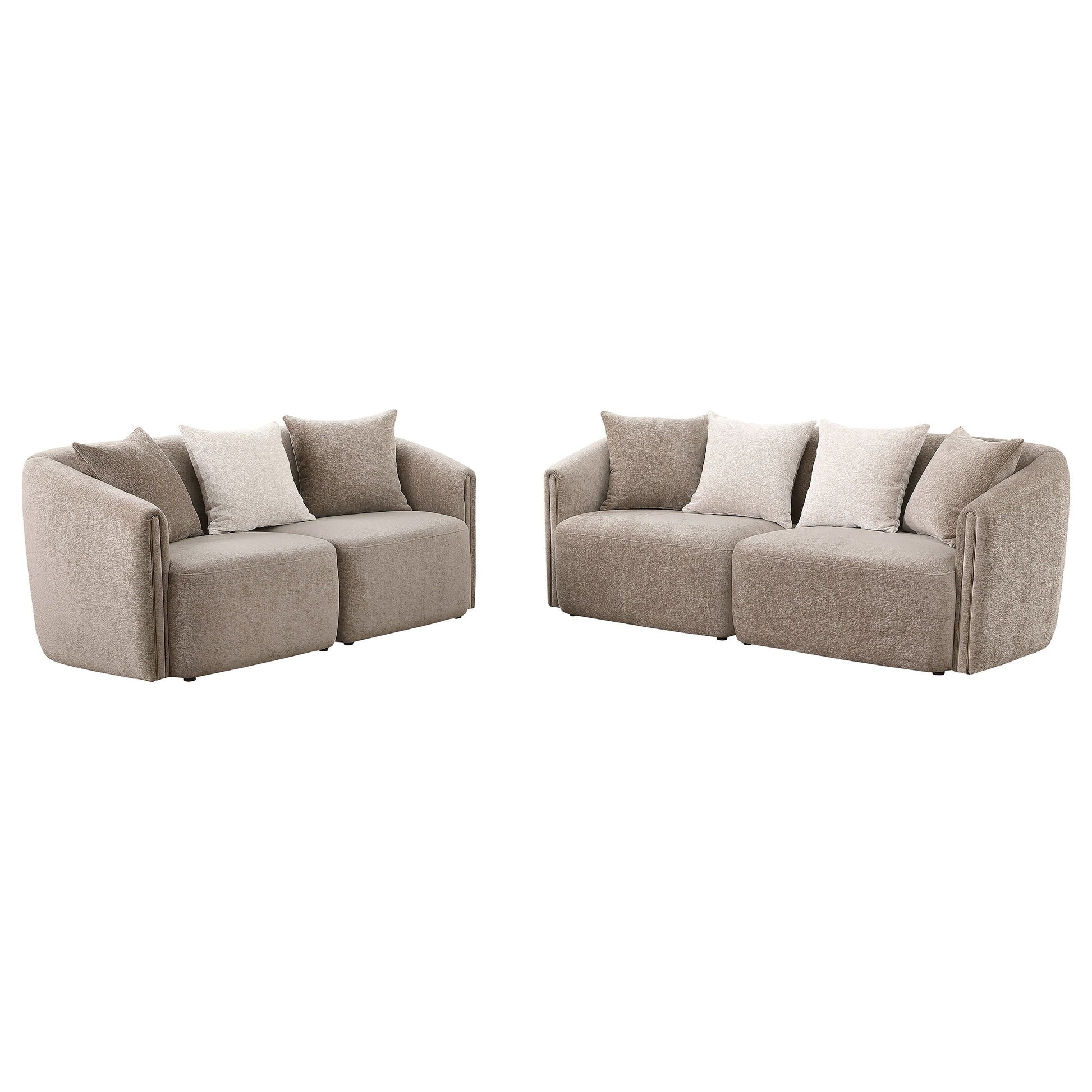 Coaster Fine Furniture Townsend - Chenille Upholstered Sofa Set | Meri Furniture