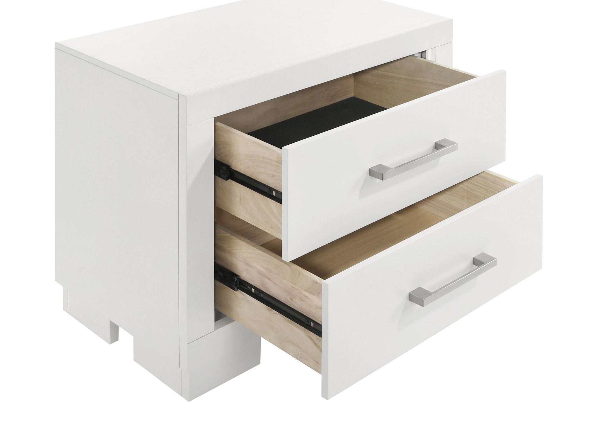 Jessica 5-piece Queen LED Bedroom Set Snow White