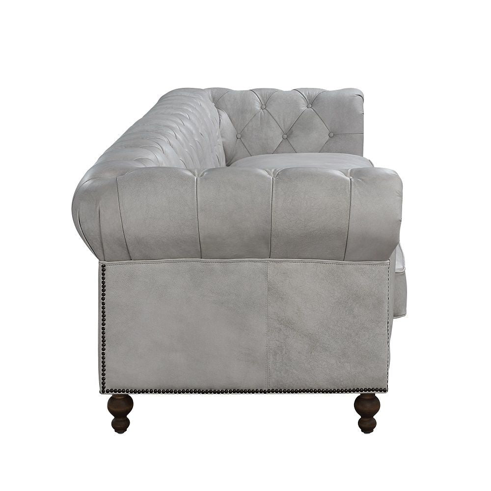 ACME Ofer - Sofa - Vintage White | Meri Furniture